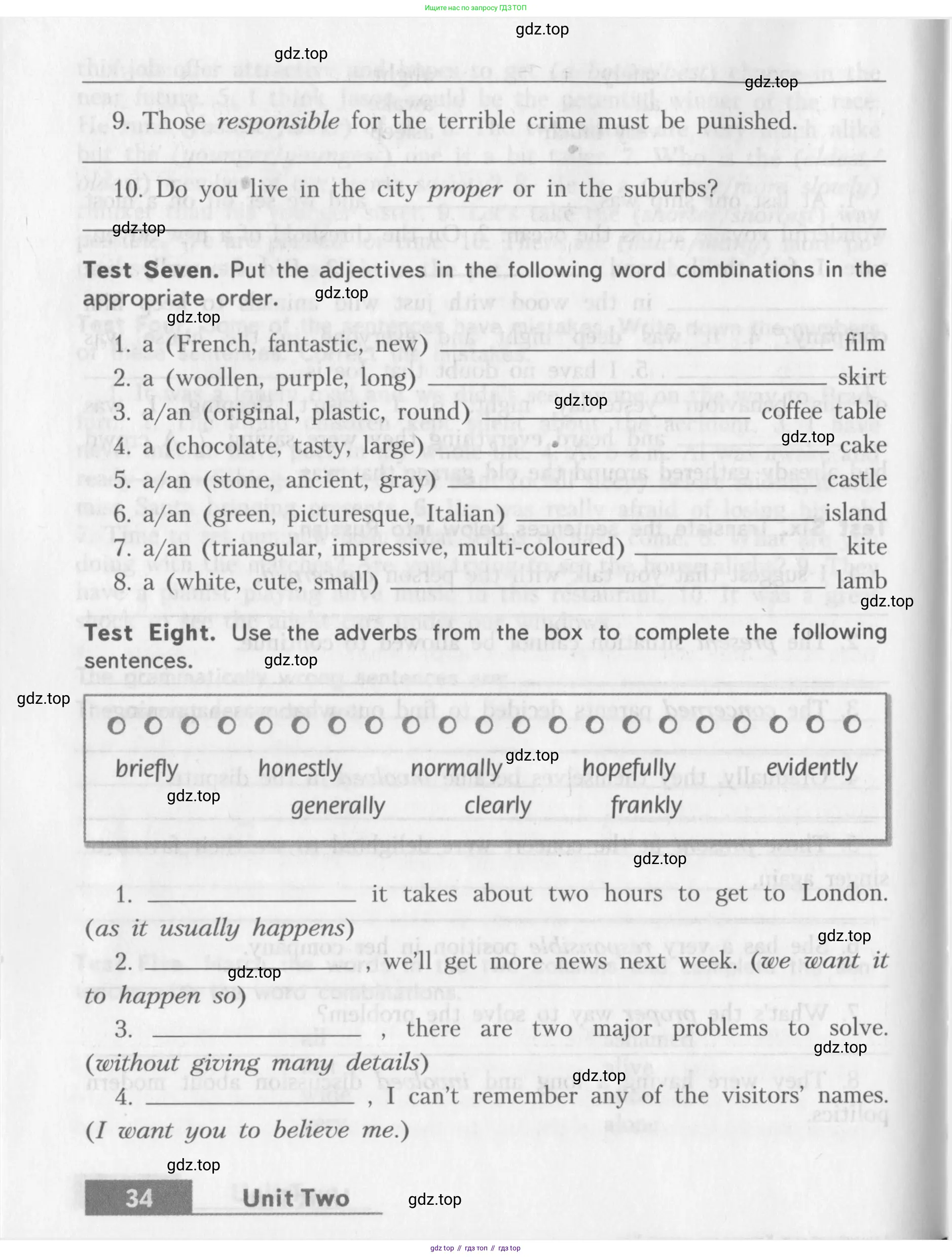 Английский язык (english), 10 класс контрольные задания (assessment tasks), авторы: Афанасьева Ольга Васильевна (Afanasyeva Olga), Михеева Ирина Владимировна (Mikheeva Irina), издательство Просвещение, Москва, 2016, оранжевого цвета, страница 34