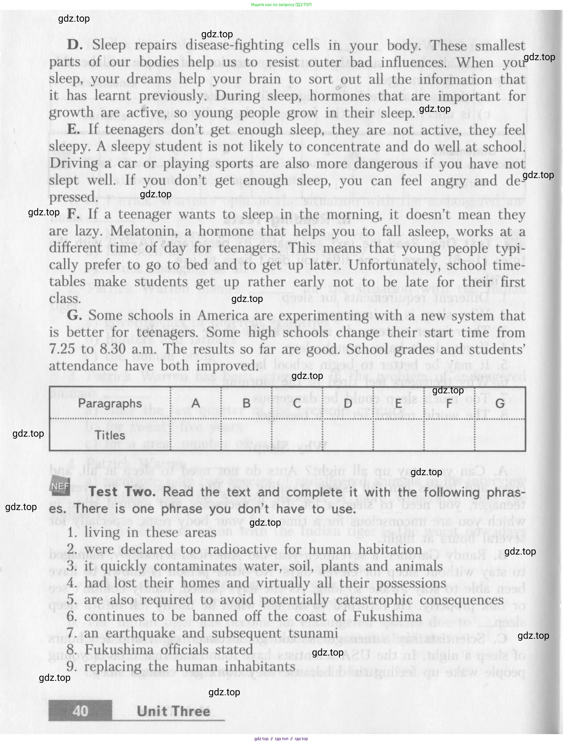 Английский язык (english), 10 класс контрольные задания (assessment tasks), авторы: Афанасьева Ольга Васильевна (Afanasyeva Olga), Михеева Ирина Владимировна (Mikheeva Irina), издательство Просвещение, Москва, 2016, оранжевого цвета, страница 40