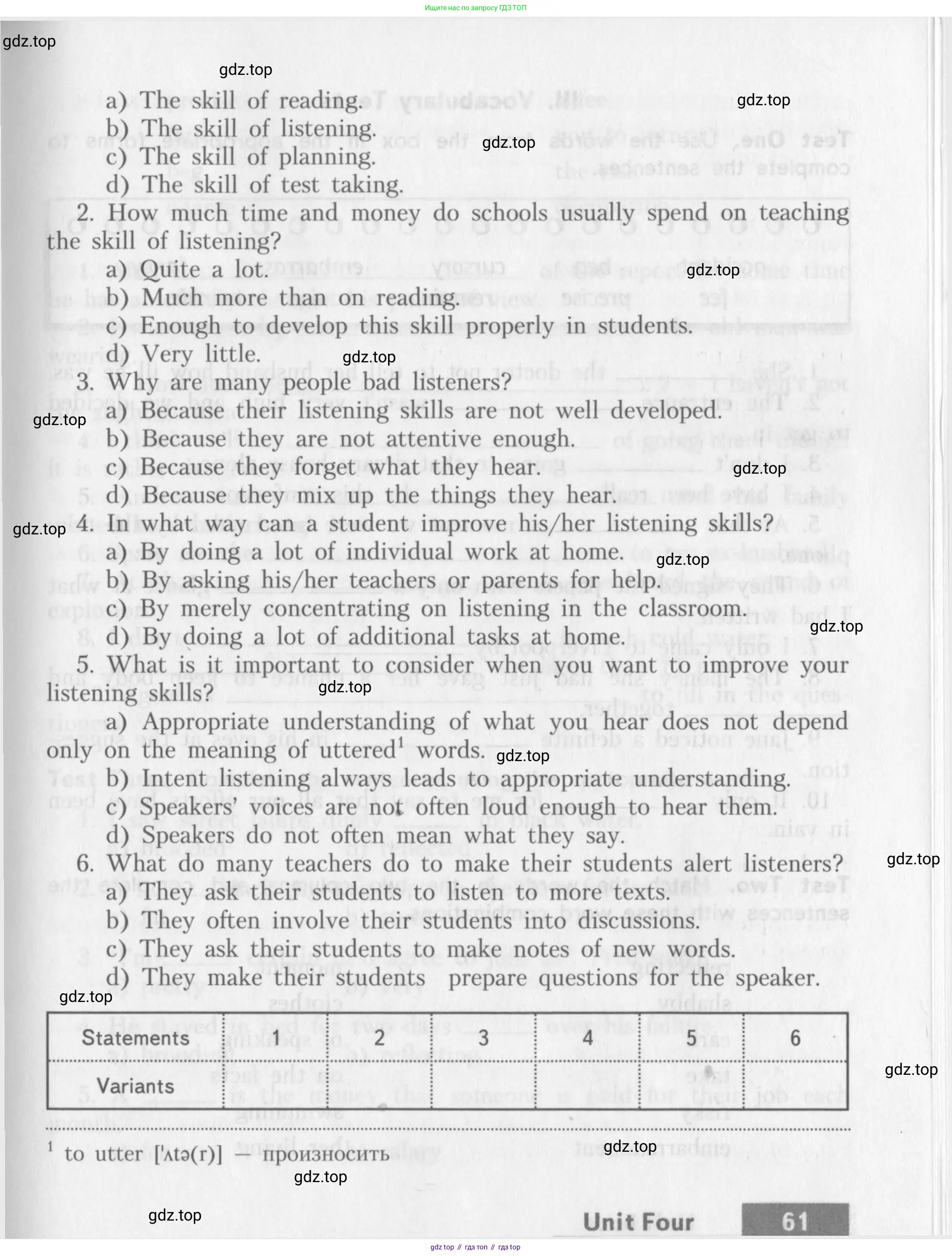 Английский язык (english), 10 класс контрольные задания (assessment tasks), авторы: Афанасьева Ольга Васильевна (Afanasyeva Olga), Михеева Ирина Владимировна (Mikheeva Irina), издательство Просвещение, Москва, 2016, оранжевого цвета, страница 61