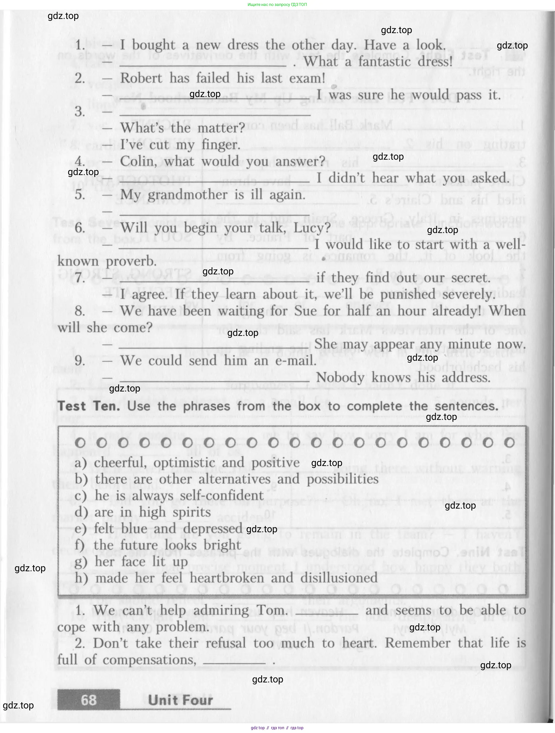 Английский язык (english), 10 класс контрольные задания (assessment tasks), авторы: Афанасьева Ольга Васильевна (Afanasyeva Olga), Михеева Ирина Владимировна (Mikheeva Irina), издательство Просвещение, Москва, 2016, оранжевого цвета, страница 68