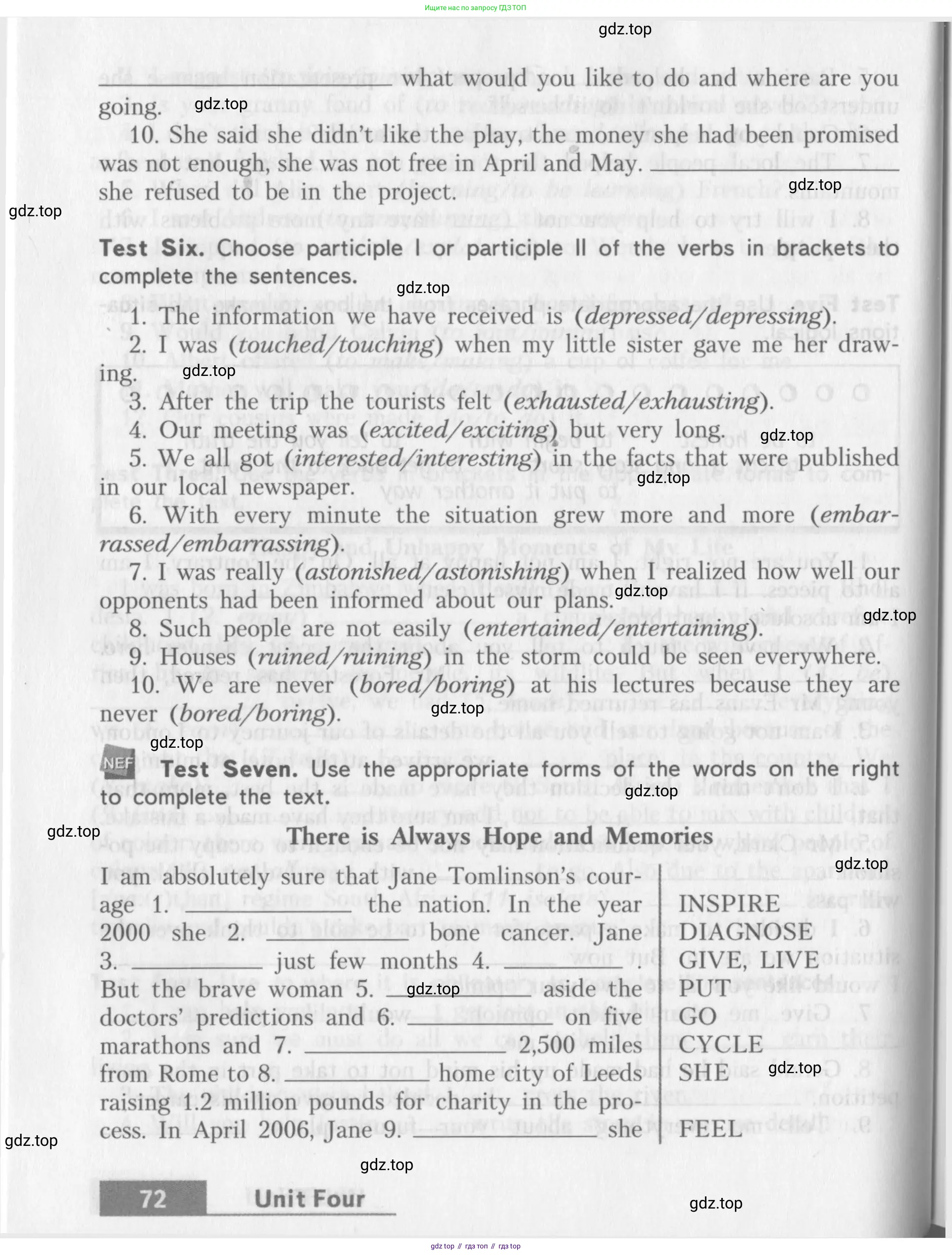 Английский язык (english), 10 класс контрольные задания (assessment tasks), авторы: Афанасьева Ольга Васильевна (Afanasyeva Olga), Михеева Ирина Владимировна (Mikheeva Irina), издательство Просвещение, Москва, 2016, оранжевого цвета, страница 72