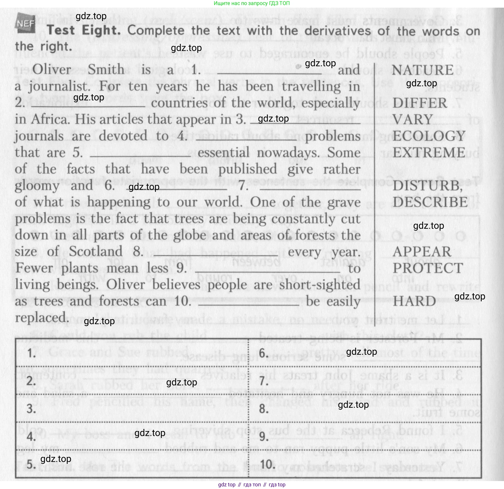 ГДЗ Английский язык (english), 10 класс контрольные задания (assessment tasks), авторы: Афанасьева Ольга Васильевна (Afanasyeva Olga), Михеева Ирина Владимировна (Mikheeva Irina), издательство Просвещение, Москва, 2016, оранжевого цвета, страница 48, Условие