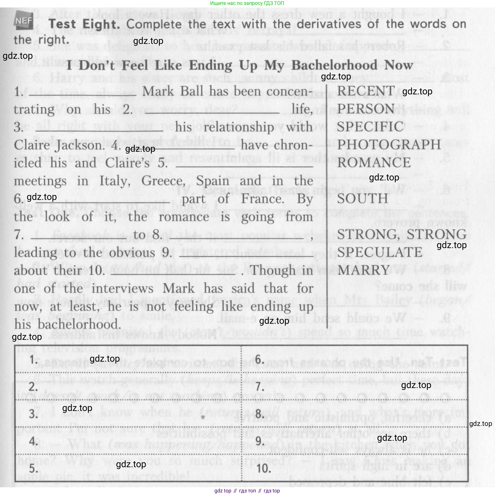ГДЗ Английский язык (english), 10 класс контрольные задания (assessment tasks), авторы: Афанасьева Ольга Васильевна (Afanasyeva Olga), Михеева Ирина Владимировна (Mikheeva Irina), издательство Просвещение, Москва, 2016, оранжевого цвета, страница 67, Условие