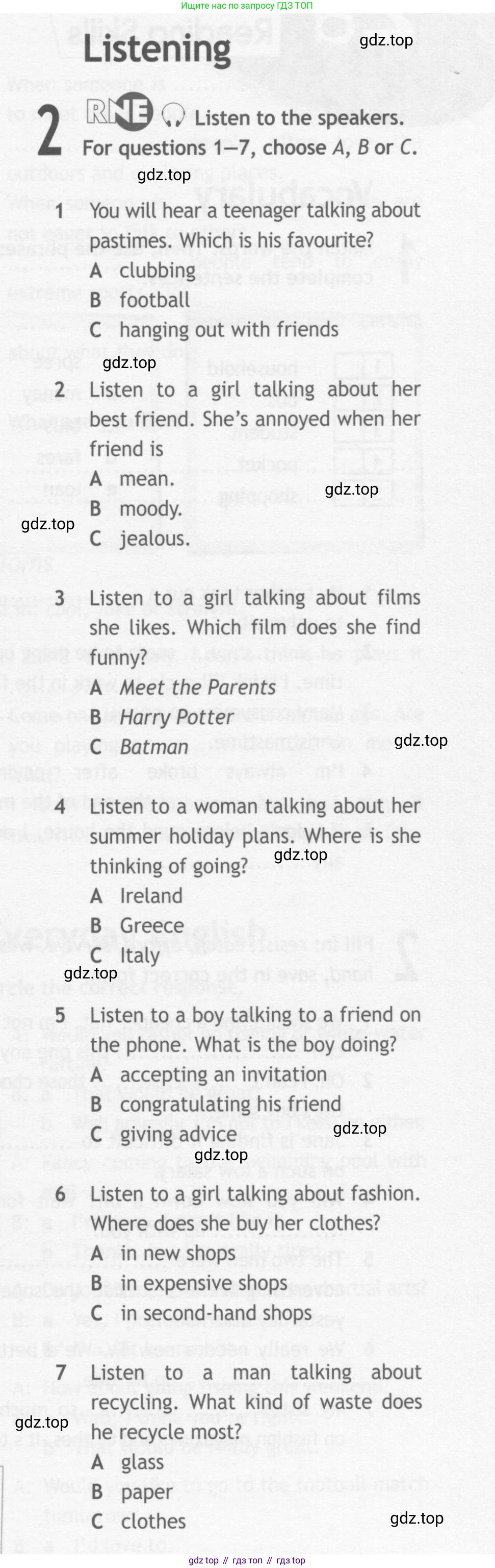 ГДЗ Английский язык (english), 10 класс Рабочая тетрадь (workbook), авторы: Афанасьева Ольга Васильевна (Afanasyeva Olga), Дули Дженни (Dooley Jenny), Михеева Ирина Владимировна (Mikheeva Irina), Оби Боб (Obee Bob), Эванс Вирджиния (Evans Virginia), издательство Просвещение, Москва, 2019, красного цвета, страница 11, номер 2, Условие