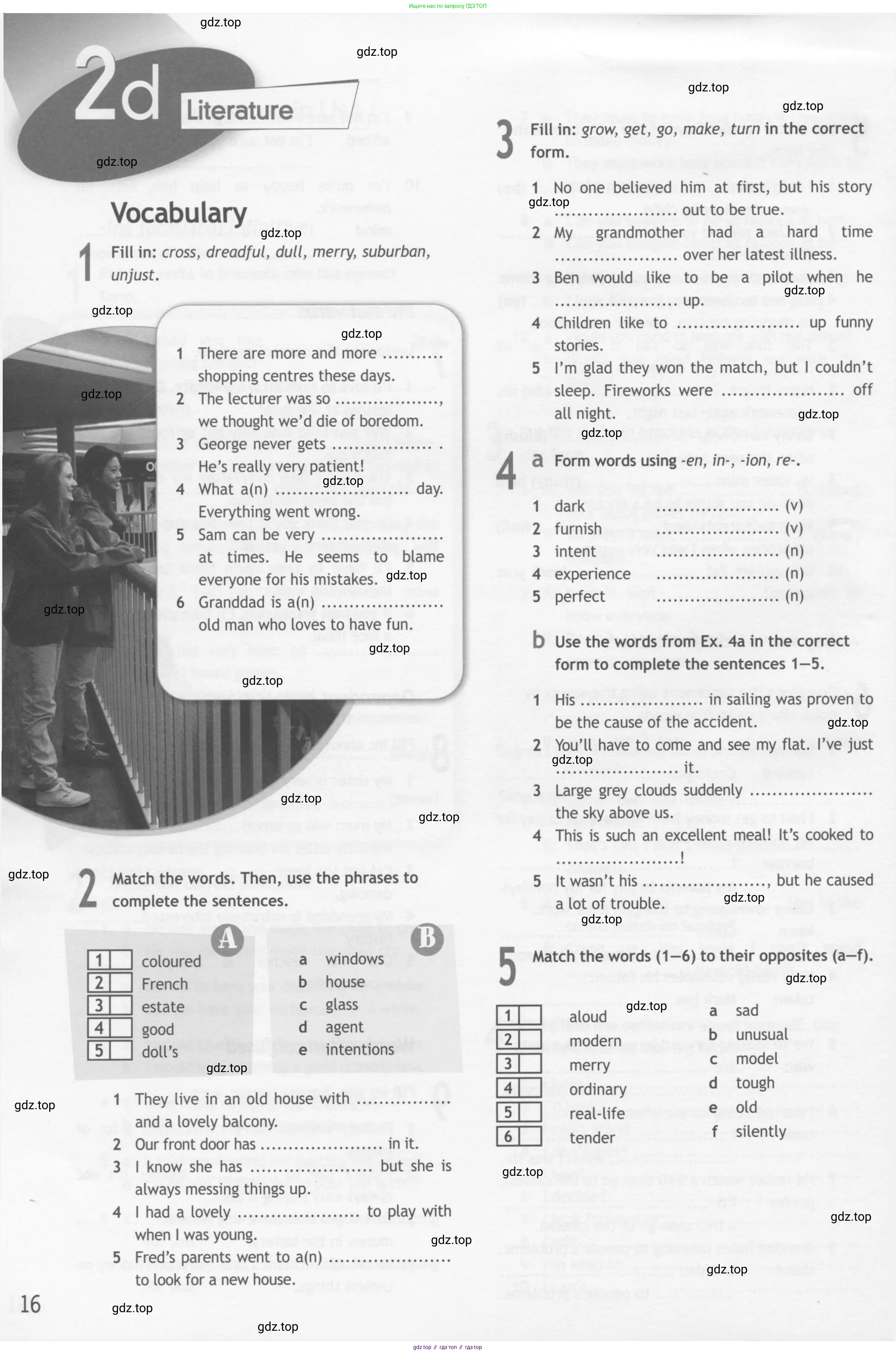 Английский язык (english), 10 класс Рабочая тетрадь (workbook), авторы: Афанасьева Ольга Васильевна (Afanasyeva Olga), Дули Дженни (Dooley Jenny), Михеева Ирина Владимировна (Mikheeva Irina), Оби Боб (Obee Bob), Эванс Вирджиния (Evans Virginia), издательство Просвещение, Москва, 2019, красного цвета, страница 16