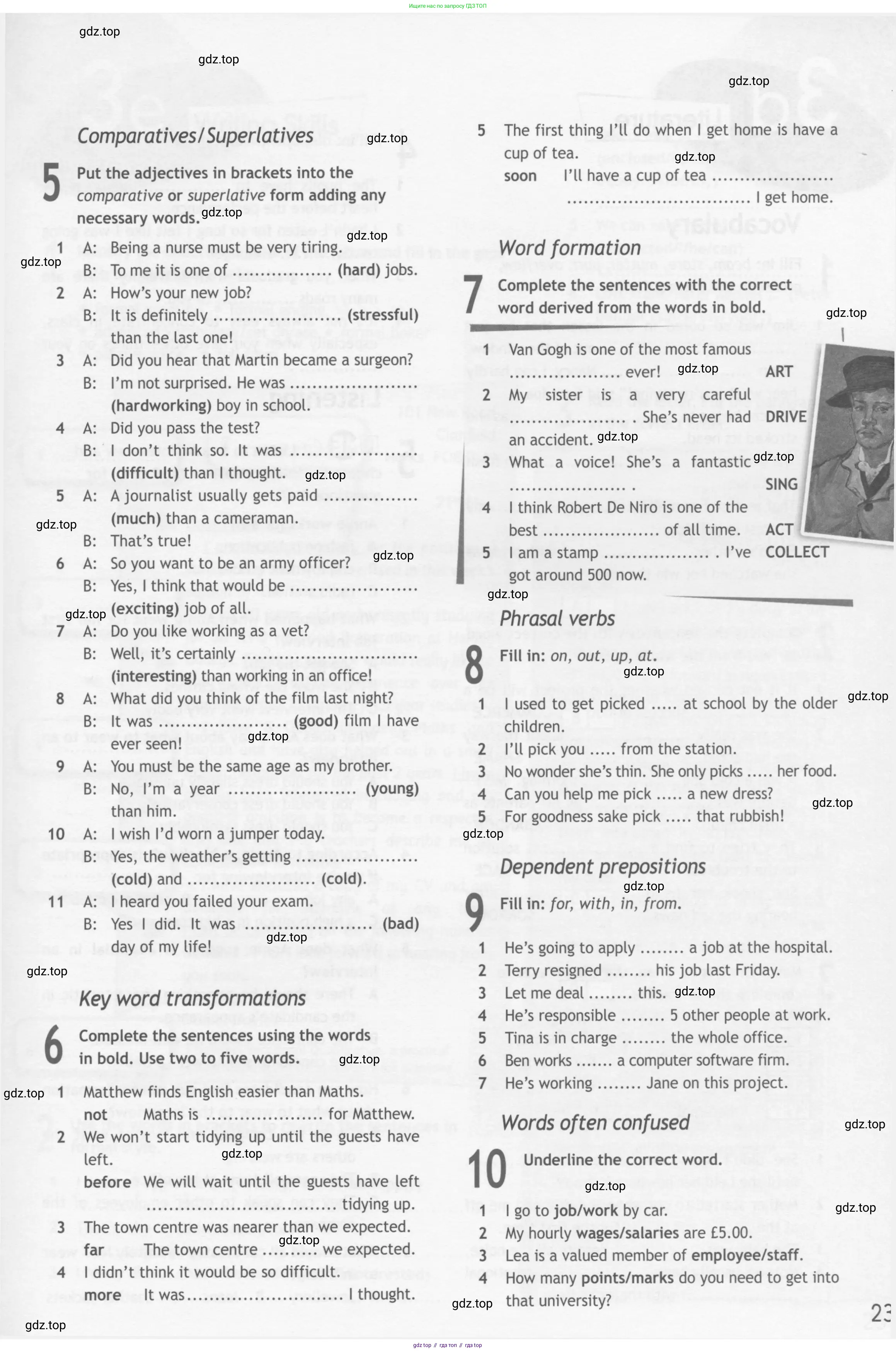 Английский язык (english), 10 класс Рабочая тетрадь (workbook), авторы: Афанасьева Ольга Васильевна (Afanasyeva Olga), Дули Дженни (Dooley Jenny), Михеева Ирина Владимировна (Mikheeva Irina), Оби Боб (Obee Bob), Эванс Вирджиния (Evans Virginia), издательство Просвещение, Москва, 2019, красного цвета, страница 23