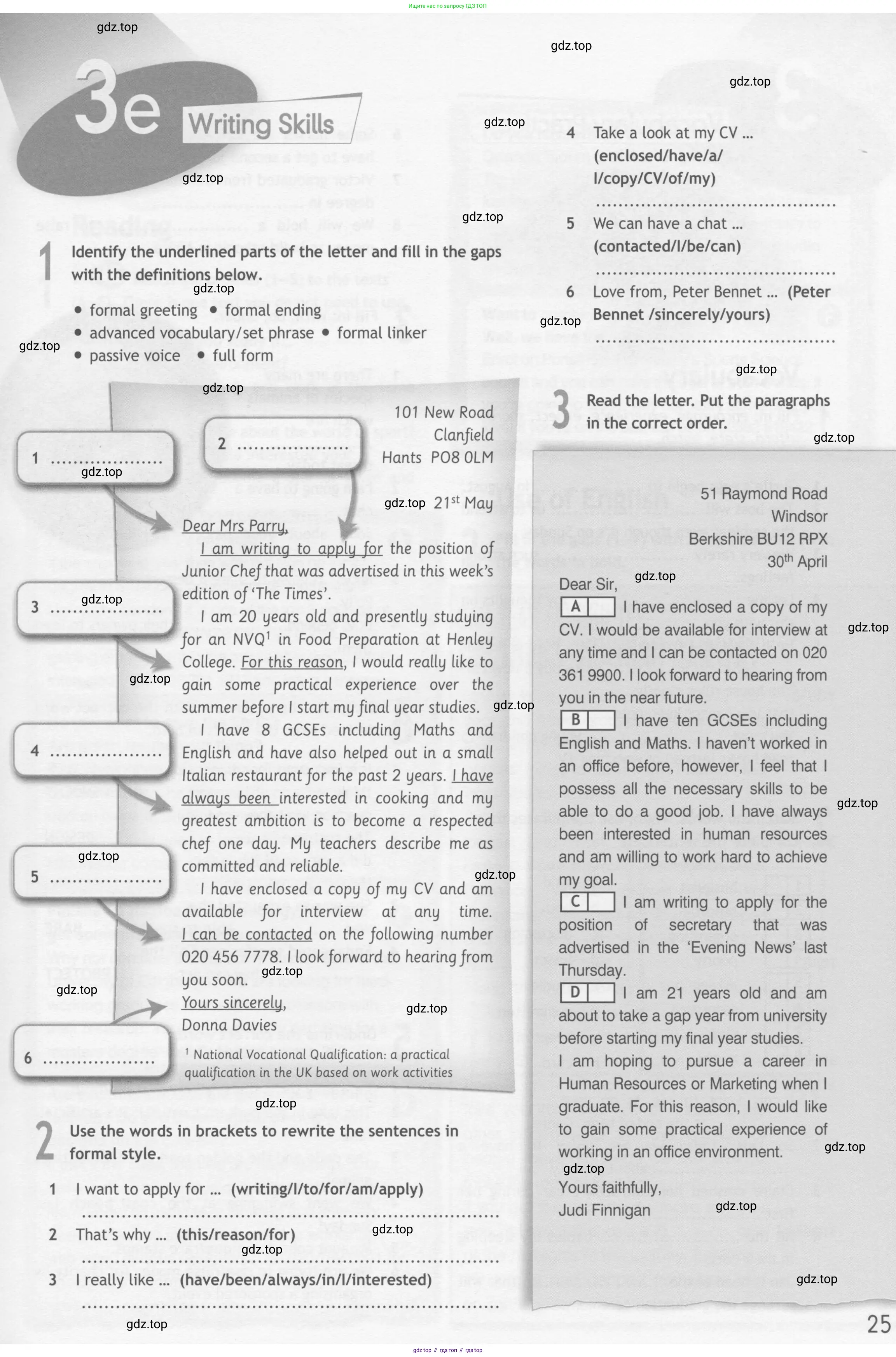 Английский язык (english), 10 класс Рабочая тетрадь (workbook), авторы: Афанасьева Ольга Васильевна (Afanasyeva Olga), Дули Дженни (Dooley Jenny), Михеева Ирина Владимировна (Mikheeva Irina), Оби Боб (Obee Bob), Эванс Вирджиния (Evans Virginia), издательство Просвещение, Москва, 2019, красного цвета, страница 25