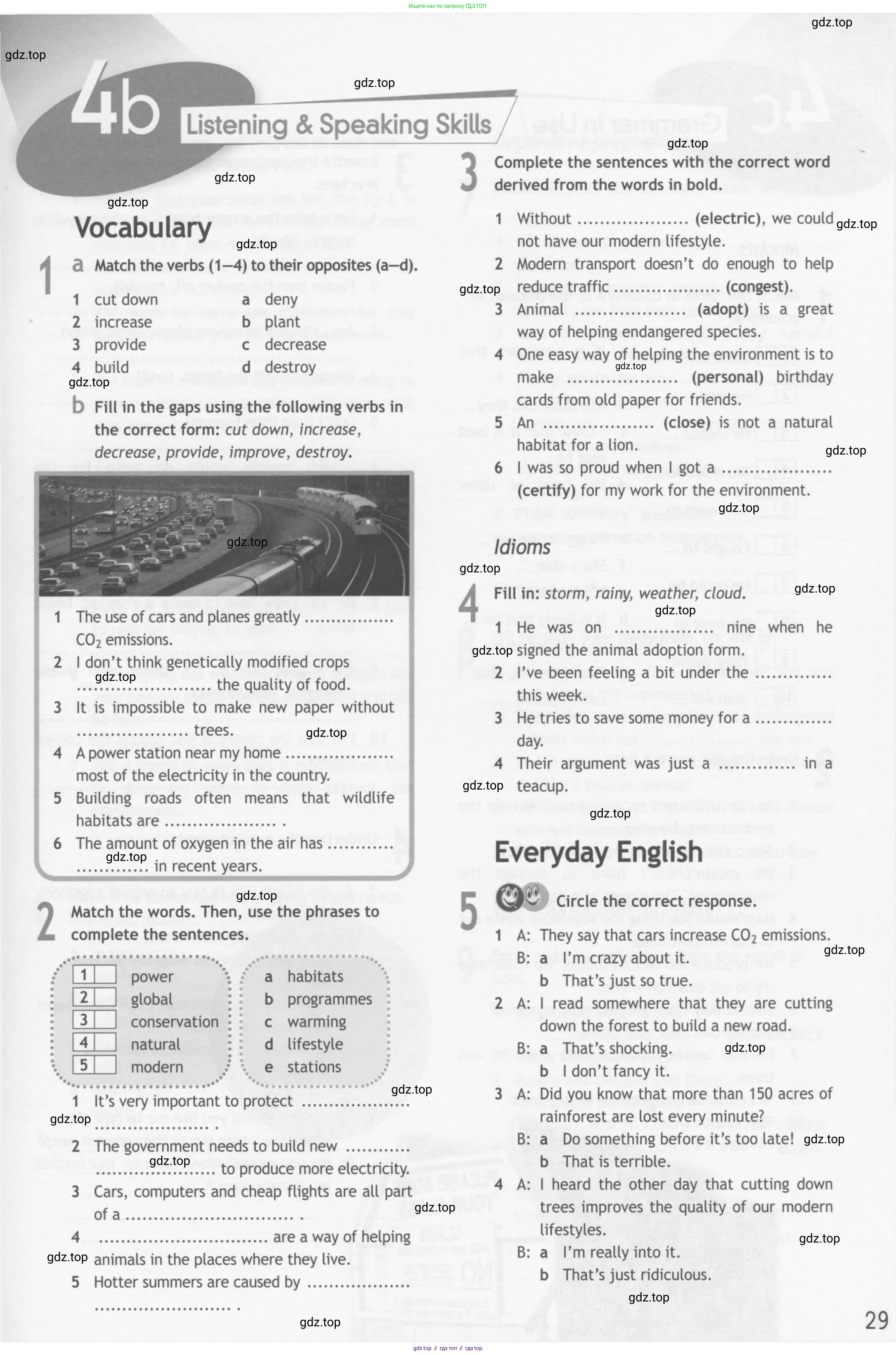 Английский язык (english), 10 класс Рабочая тетрадь (workbook), авторы: Афанасьева Ольга Васильевна (Afanasyeva Olga), Дули Дженни (Dooley Jenny), Михеева Ирина Владимировна (Mikheeva Irina), Оби Боб (Obee Bob), Эванс Вирджиния (Evans Virginia), издательство Просвещение, Москва, 2019, красного цвета, страница 29