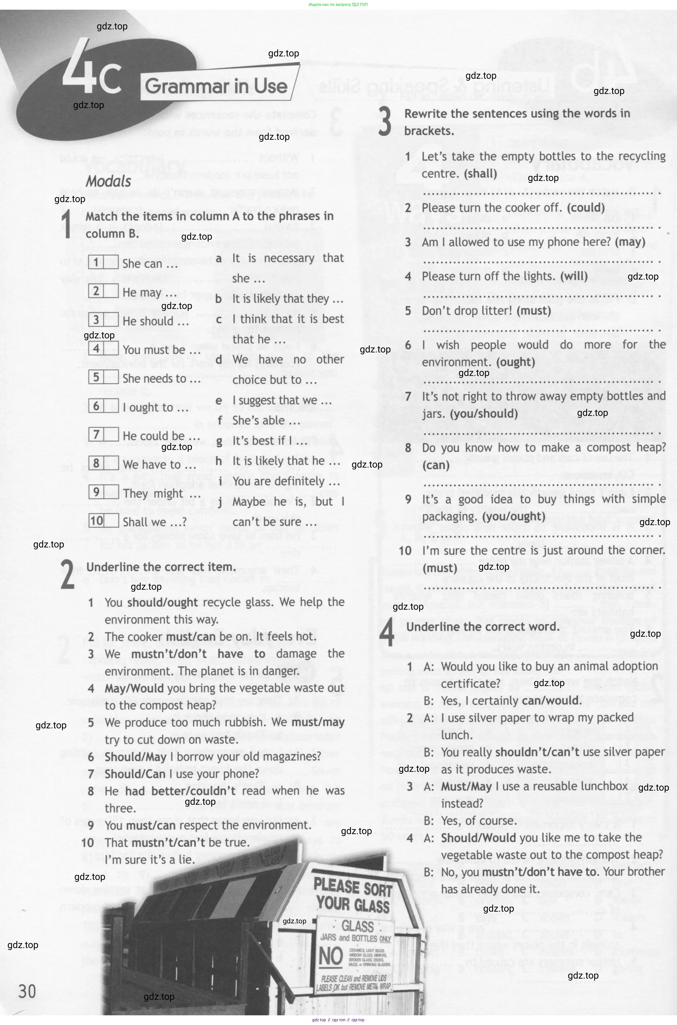 Английский язык (english), 10 класс Рабочая тетрадь (workbook), авторы: Афанасьева Ольга Васильевна (Afanasyeva Olga), Дули Дженни (Dooley Jenny), Михеева Ирина Владимировна (Mikheeva Irina), Оби Боб (Obee Bob), Эванс Вирджиния (Evans Virginia), издательство Просвещение, Москва, 2019, красного цвета, страница 30