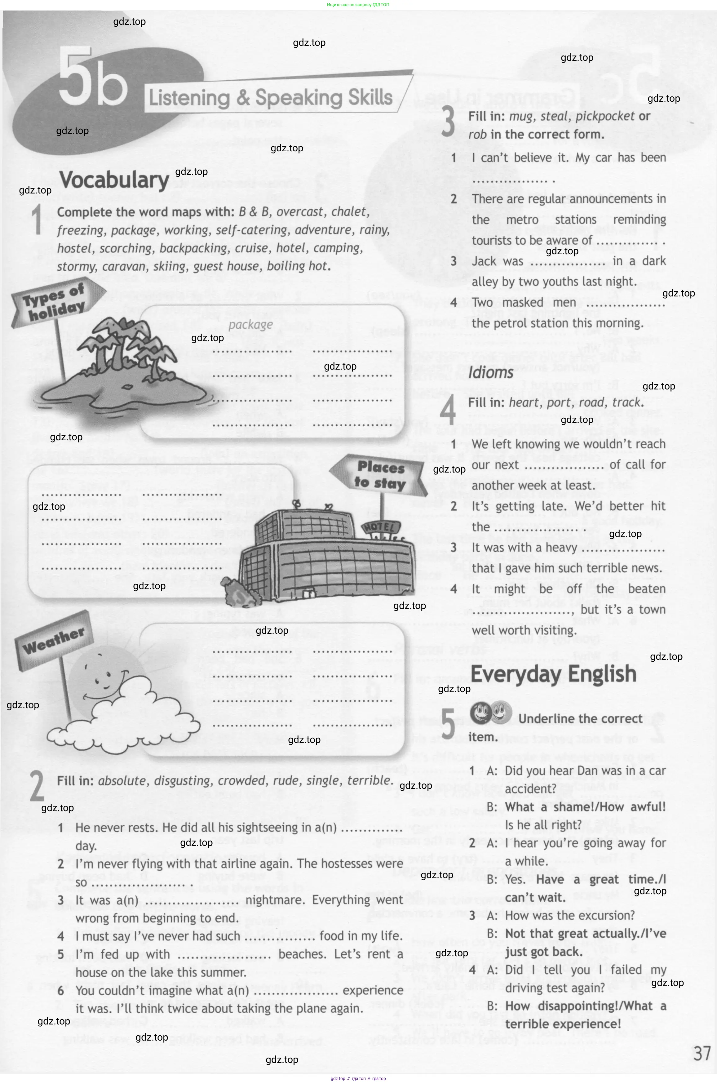 Английский язык (english), 10 класс Рабочая тетрадь (workbook), авторы: Афанасьева Ольга Васильевна (Afanasyeva Olga), Дули Дженни (Dooley Jenny), Михеева Ирина Владимировна (Mikheeva Irina), Оби Боб (Obee Bob), Эванс Вирджиния (Evans Virginia), издательство Просвещение, Москва, 2019, красного цвета, страница 37