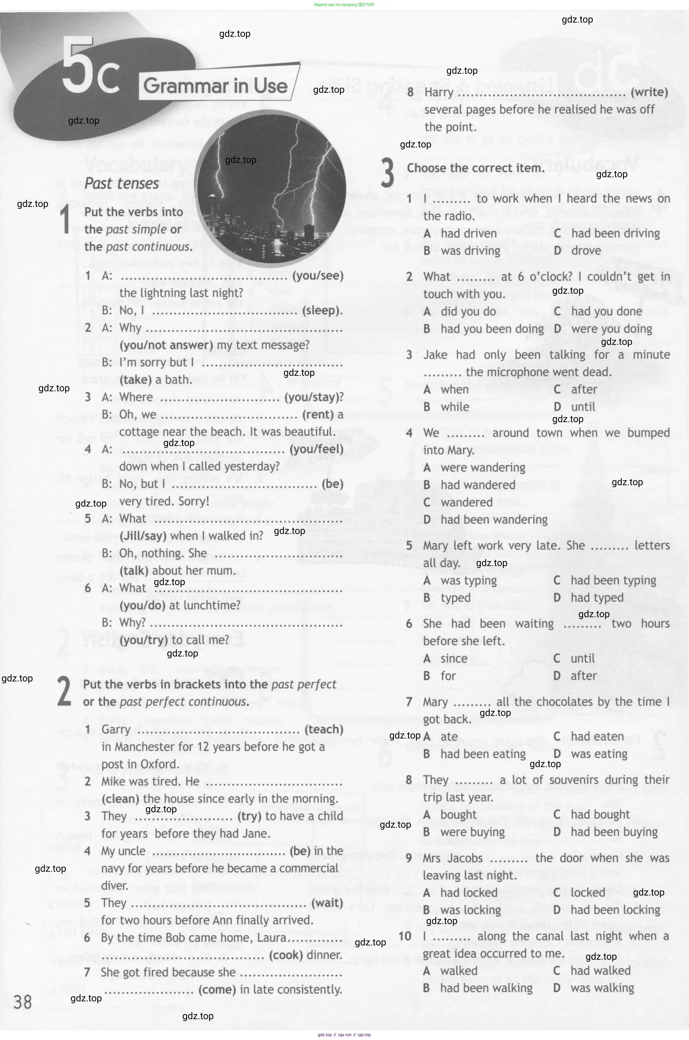 Английский язык (english), 10 класс Рабочая тетрадь (workbook), авторы: Афанасьева Ольга Васильевна (Afanasyeva Olga), Дули Дженни (Dooley Jenny), Михеева Ирина Владимировна (Mikheeva Irina), Оби Боб (Obee Bob), Эванс Вирджиния (Evans Virginia), издательство Просвещение, Москва, 2019, красного цвета, страница 38