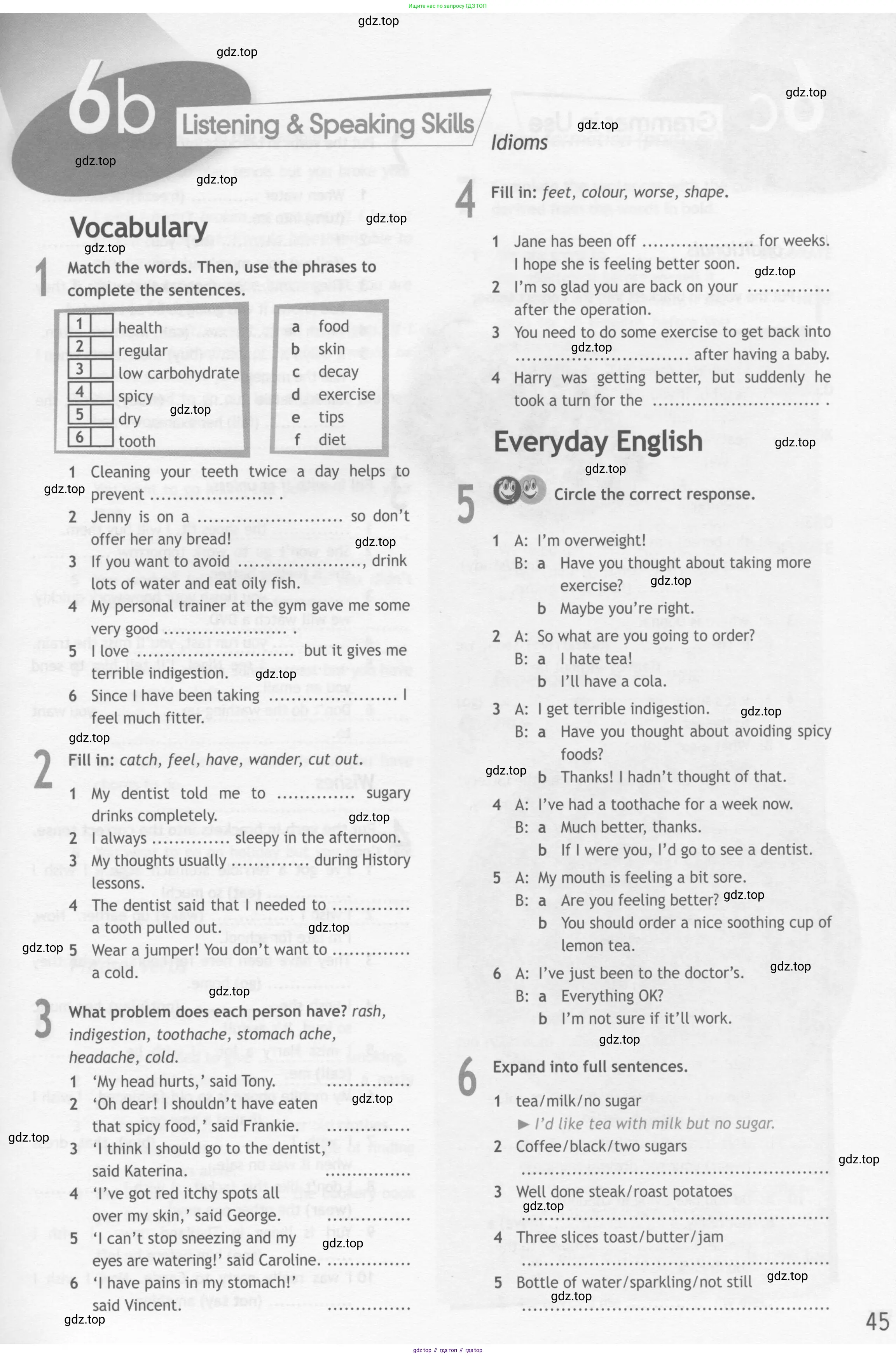 Английский язык (english), 10 класс Рабочая тетрадь (workbook), авторы: Афанасьева Ольга Васильевна (Afanasyeva Olga), Дули Дженни (Dooley Jenny), Михеева Ирина Владимировна (Mikheeva Irina), Оби Боб (Obee Bob), Эванс Вирджиния (Evans Virginia), издательство Просвещение, Москва, 2019, красного цвета, страница 45
