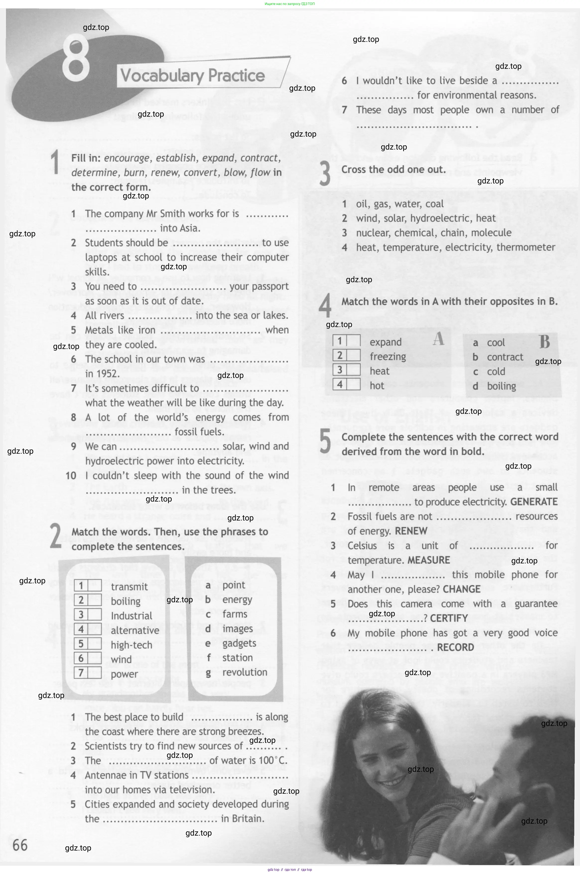 Английский язык (english), 10 класс Рабочая тетрадь (workbook), авторы: Афанасьева Ольга Васильевна (Afanasyeva Olga), Дули Дженни (Dooley Jenny), Михеева Ирина Владимировна (Mikheeva Irina), Оби Боб (Obee Bob), Эванс Вирджиния (Evans Virginia), издательство Просвещение, Москва, 2019, красного цвета, страница 66