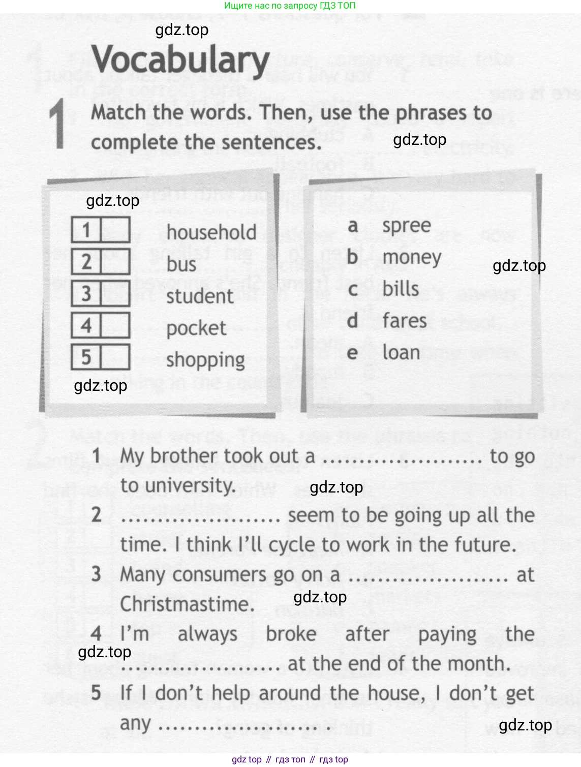 Английский язык (english), 10 класс Рабочая тетрадь (workbook), авторы: Афанасьева Ольга Васильевна (Afanasyeva Olga), Дули Дженни (Dooley Jenny), Михеева Ирина Владимировна (Mikheeva Irina), Оби Боб (Obee Bob), Эванс Вирджиния (Evans Virginia), издательство Просвещение, Москва, 2019, красного цвета, страница 12, номер 1, Условие