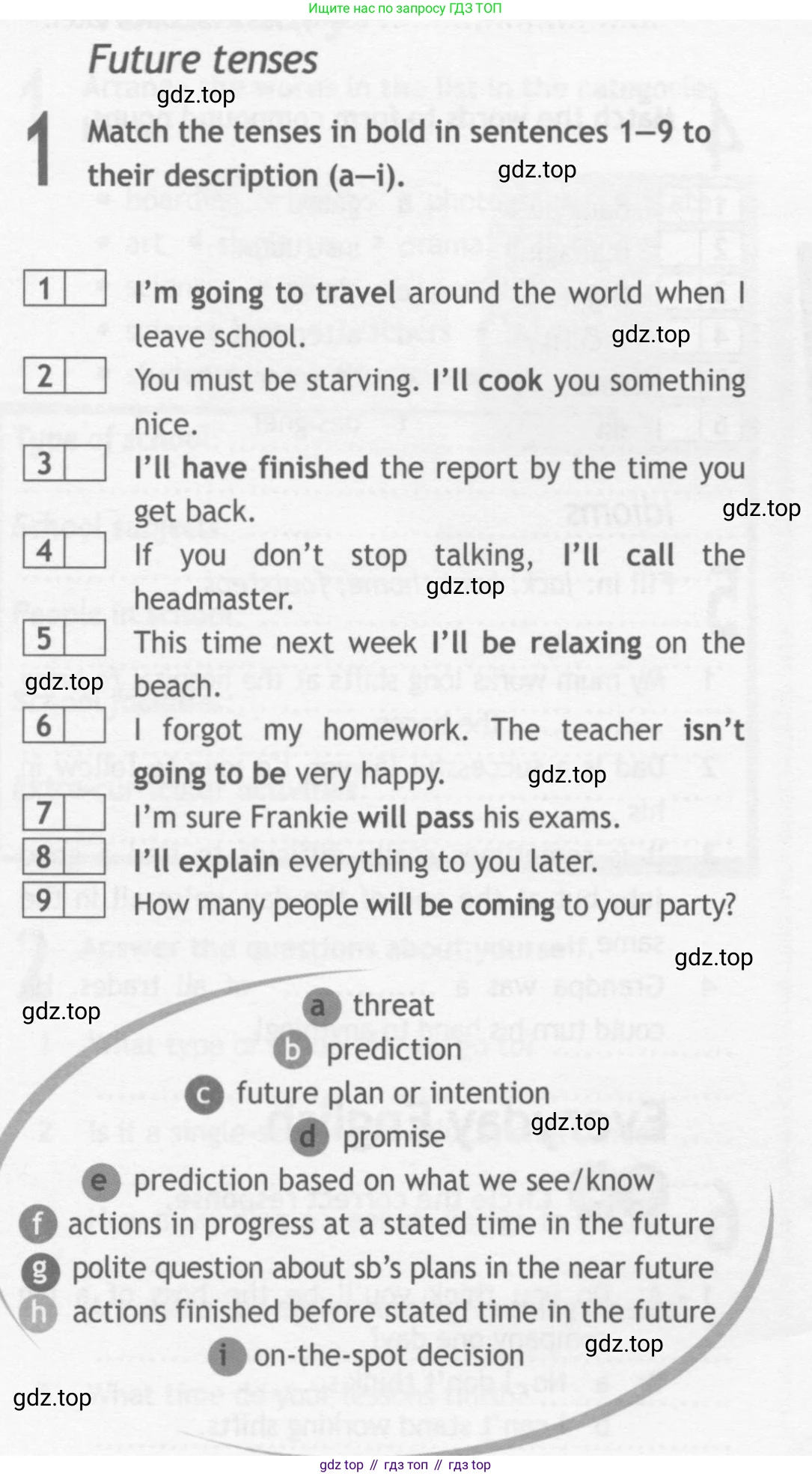 ГДЗ Английский язык (english), 10 класс Рабочая тетрадь (workbook), авторы: Афанасьева Ольга Васильевна (Afanasyeva Olga), Дули Дженни (Dooley Jenny), Михеева Ирина Владимировна (Mikheeva Irina), Оби Боб (Obee Bob), Эванс Вирджиния (Evans Virginia), издательство Просвещение, Москва, 2019, красного цвета, страница 22, номер 1, Условие