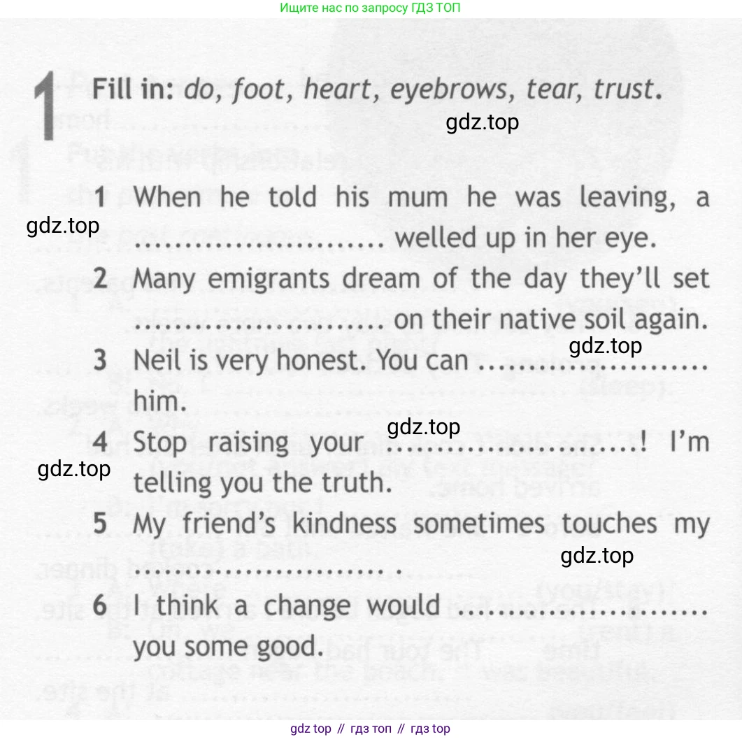 ГДЗ Английский язык (english), 10 класс Рабочая тетрадь (workbook), авторы: Афанасьева Ольга Васильевна (Afanasyeva Olga), Дули Дженни (Dooley Jenny), Михеева Ирина Владимировна (Mikheeva Irina), Оби Боб (Obee Bob), Эванс Вирджиния (Evans Virginia), издательство Просвещение, Москва, 2019, красного цвета, страница 40, номер 1, Условие