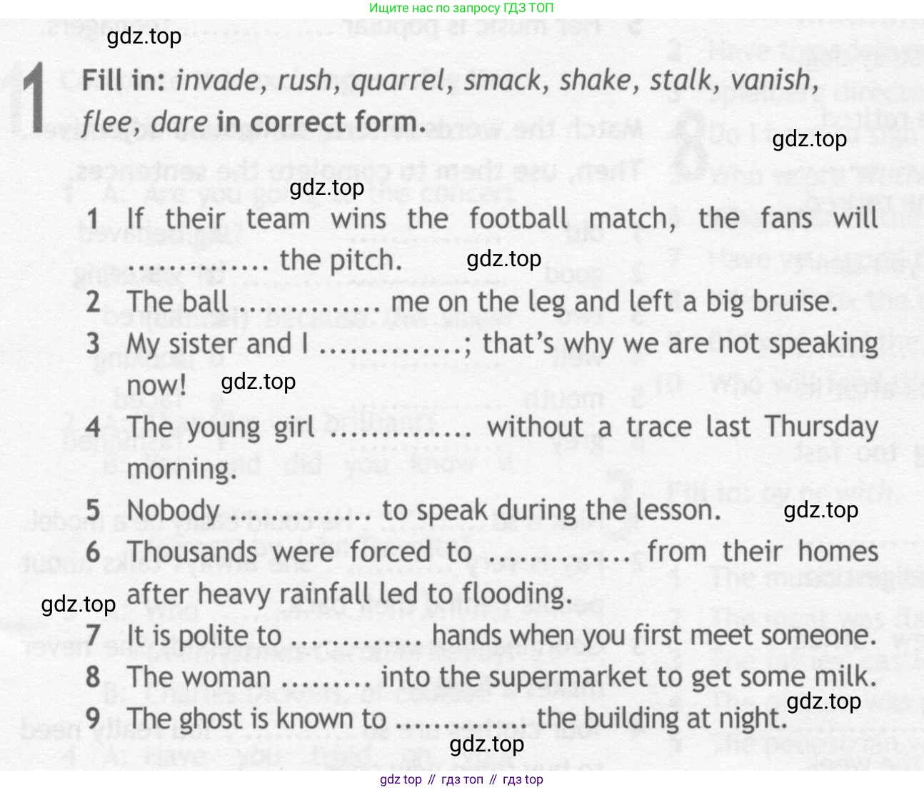 ГДЗ Английский язык (english), 10 класс Рабочая тетрадь (workbook), авторы: Афанасьева Ольга Васильевна (Afanasyeva Olga), Дули Дженни (Dooley Jenny), Михеева Ирина Владимировна (Mikheeva Irina), Оби Боб (Obee Bob), Эванс Вирджиния (Evans Virginia), издательство Просвещение, Москва, 2019, красного цвета, страница 56, номер 1, Условие