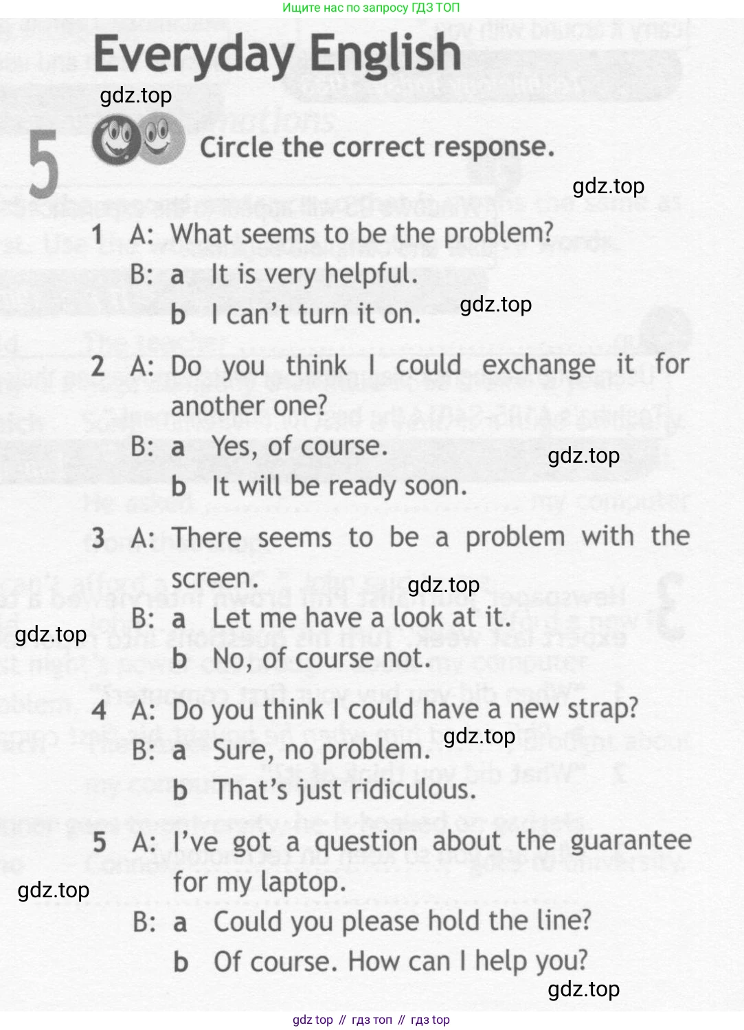 ГДЗ Английский язык (english), 10 класс Рабочая тетрадь (workbook), авторы: Афанасьева Ольга Васильевна (Afanasyeva Olga), Дули Дженни (Dooley Jenny), Михеева Ирина Владимировна (Mikheeva Irina), Оби Боб (Obee Bob), Эванс Вирджиния (Evans Virginia), издательство Просвещение, Москва, 2019, красного цвета, страница 61, номер 5, Условие