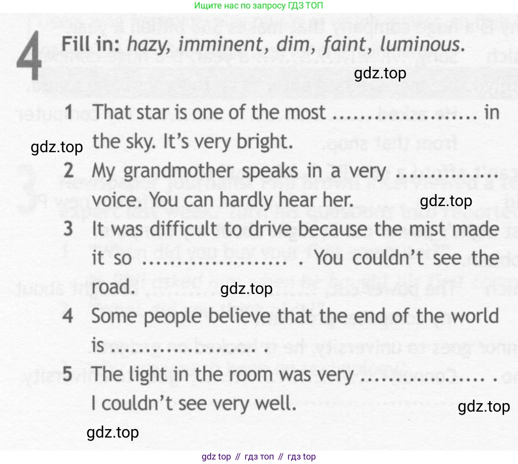 ГДЗ Английский язык (english), 10 класс Рабочая тетрадь (workbook), авторы: Афанасьева Ольга Васильевна (Afanasyeva Olga), Дули Дженни (Dooley Jenny), Михеева Ирина Владимировна (Mikheeva Irina), Оби Боб (Obee Bob), Эванс Вирджиния (Evans Virginia), издательство Просвещение, Москва, 2019, красного цвета, страница 64, номер 4, Условие