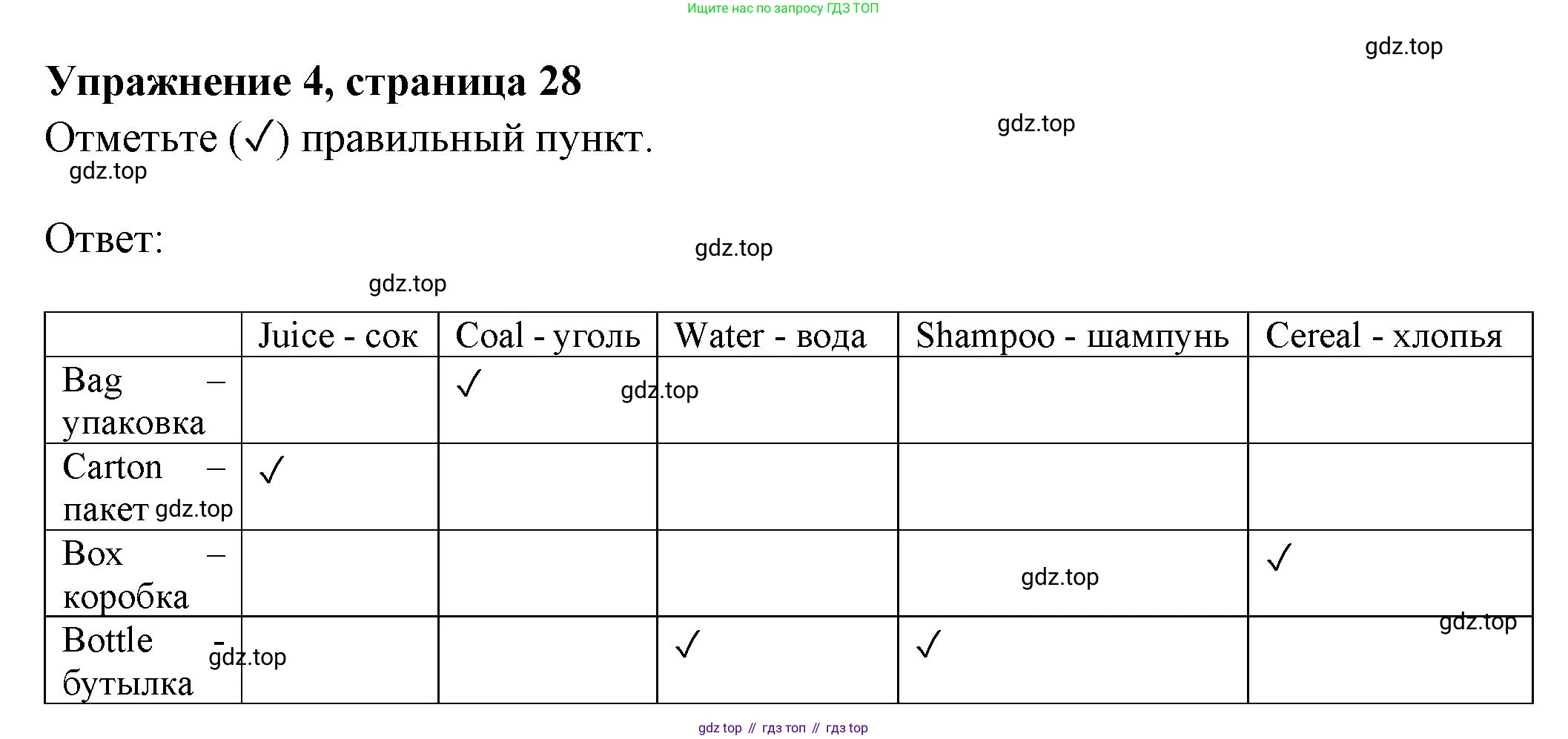 ГДЗ Английский язык (english), 10 класс Рабочая тетрадь (workbook), авторы: Афанасьева Ольга Васильевна (Afanasyeva Olga), Дули Дженни (Dooley Jenny), Михеева Ирина Владимировна (Mikheeva Irina), Оби Боб (Obee Bob), Эванс Вирджиния (Evans Virginia), издательство Просвещение, Москва, 2019, красного цвета, страница 28, номер 4, Решение 1