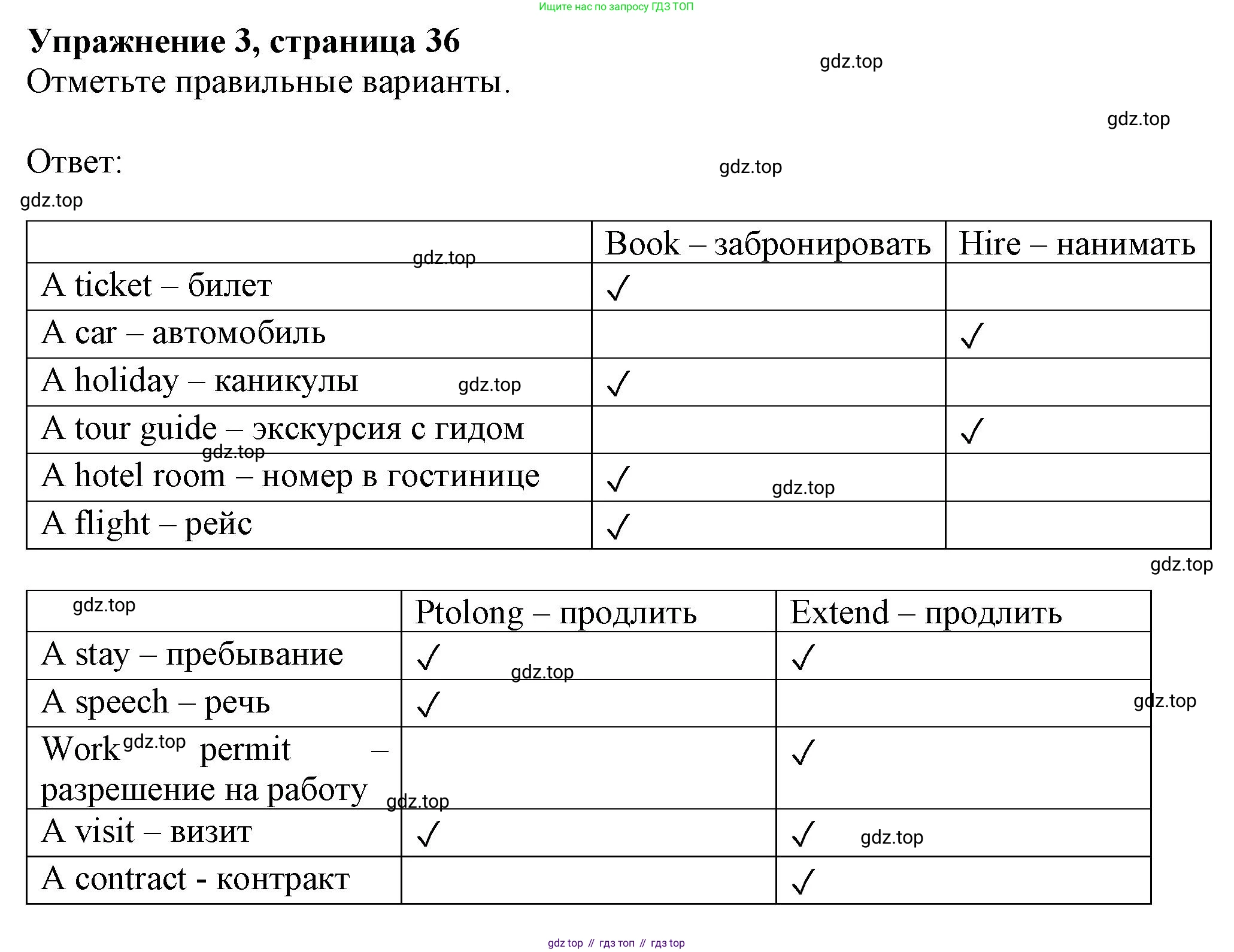 ГДЗ Английский язык (english), 10 класс Рабочая тетрадь (workbook), авторы: Афанасьева Ольга Васильевна (Afanasyeva Olga), Дули Дженни (Dooley Jenny), Михеева Ирина Владимировна (Mikheeva Irina), Оби Боб (Obee Bob), Эванс Вирджиния (Evans Virginia), издательство Просвещение, Москва, 2019, красного цвета, страница 36, номер 3, Решение 1