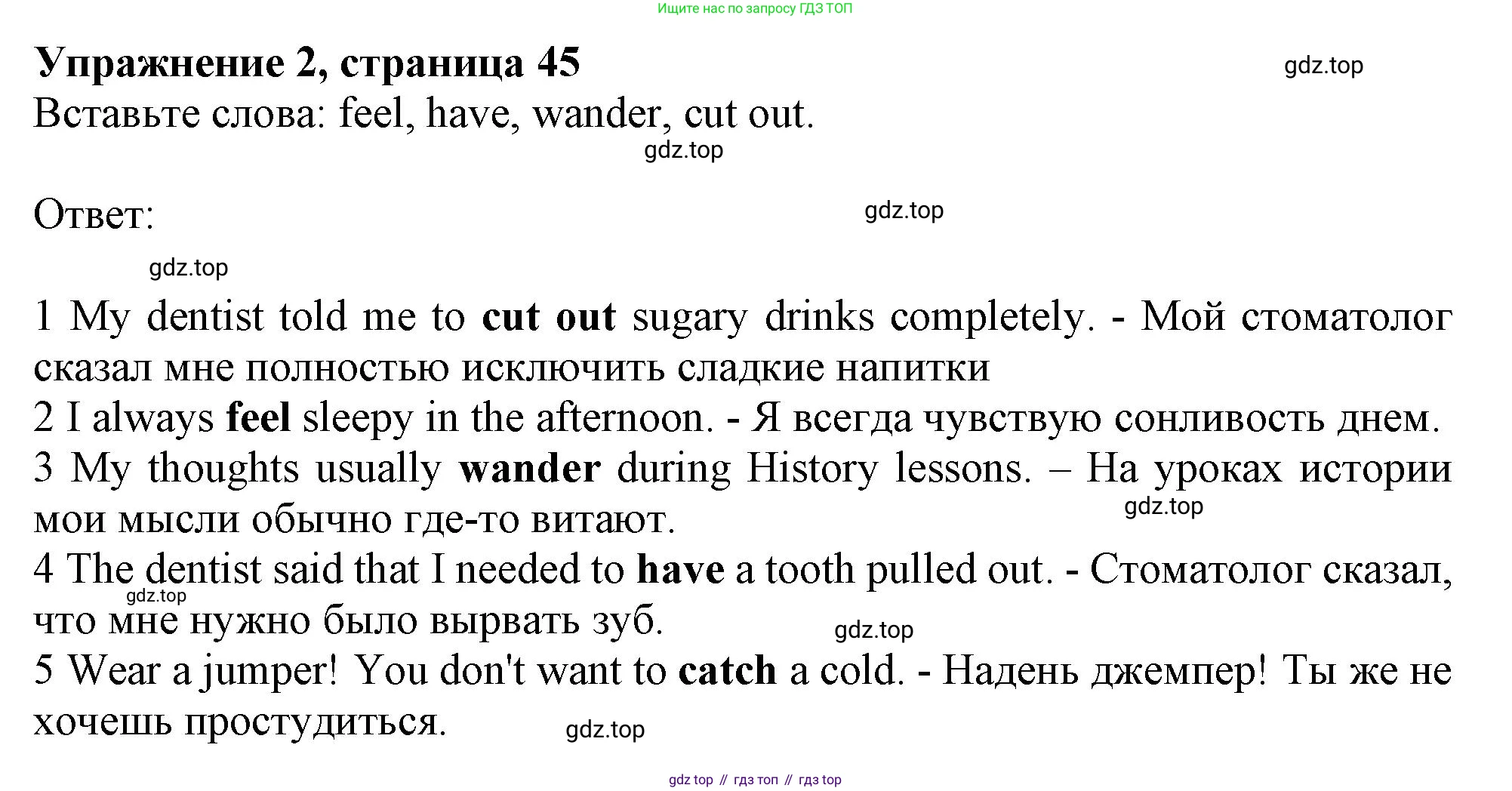 ГДЗ Английский язык (english), 10 класс Рабочая тетрадь (workbook), авторы: Афанасьева Ольга Васильевна (Afanasyeva Olga), Дули Дженни (Dooley Jenny), Михеева Ирина Владимировна (Mikheeva Irina), Оби Боб (Obee Bob), Эванс Вирджиния (Evans Virginia), издательство Просвещение, Москва, 2019, красного цвета, страница 45, номер 2, Решение 1