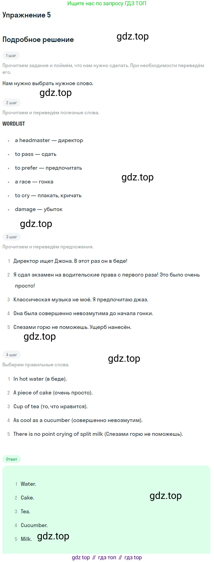 ГДЗ Английский язык (english), 10 класс Рабочая тетрадь (workbook), авторы: Афанасьева Ольга Васильевна (Afanasyeva Olga), Дули Дженни (Dooley Jenny), Михеева Ирина Владимировна (Mikheeva Irina), Оби Боб (Obee Bob), Эванс Вирджиния (Evans Virginia), издательство Просвещение, Москва, 2019, красного цвета, страница 48, номер 5, Решение 3
