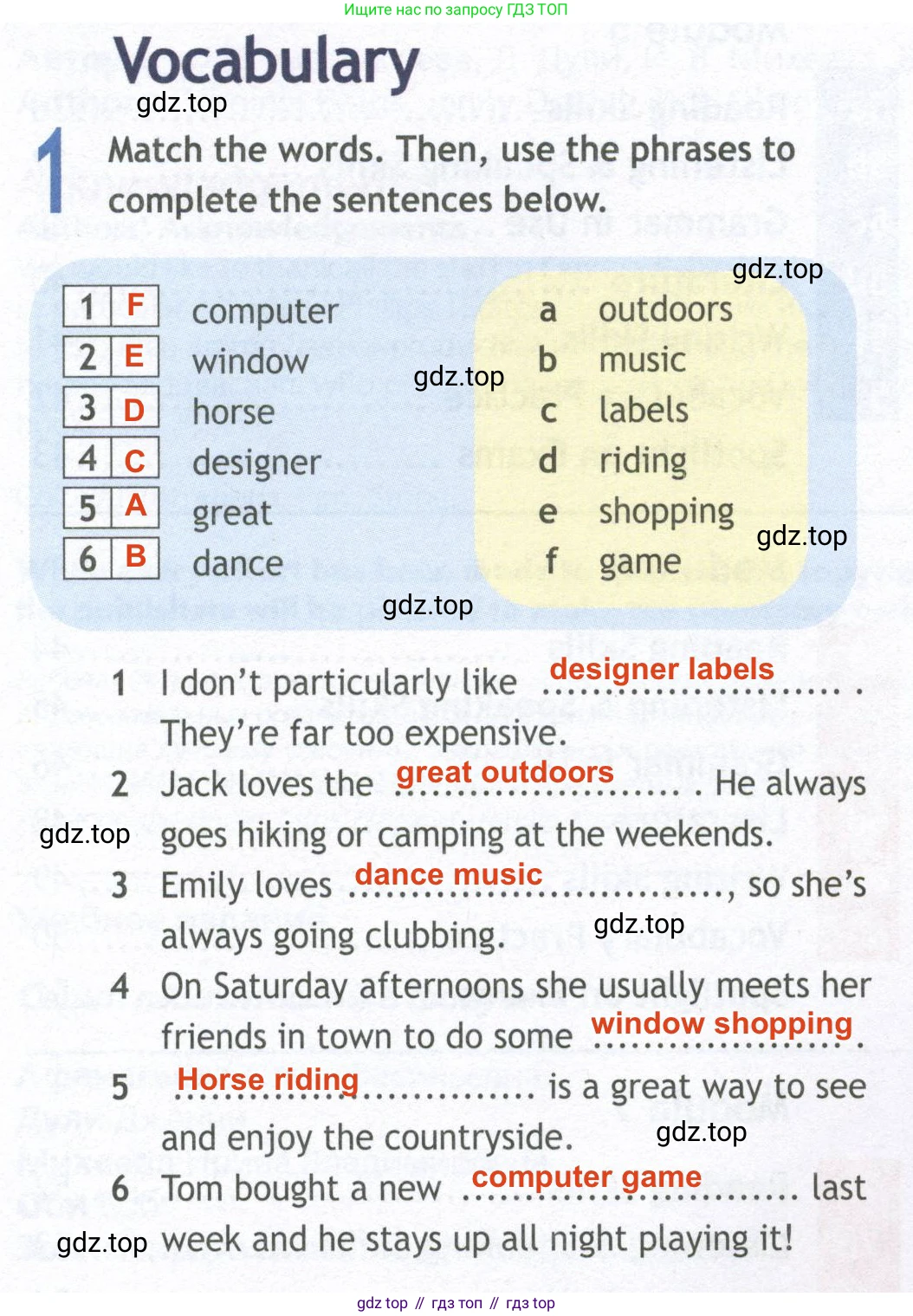 Английский язык (english), 10 класс Рабочая тетрадь (workbook), авторы: Афанасьева Ольга Васильевна (Afanasyeva Olga), Дули Дженни (Dooley Jenny), Михеева Ирина Владимировна (Mikheeva Irina), Оби Боб (Obee Bob), Эванс Вирджиния (Evans Virginia), издательство Просвещение, Москва, 2019, красного цвета, страница 4, номер 1, Решение 2