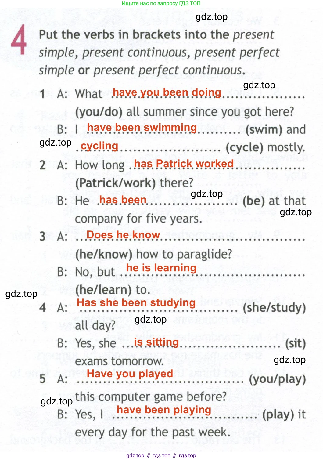 ГДЗ Английский язык (english), 10 класс Рабочая тетрадь (workbook), авторы: Афанасьева Ольга Васильевна (Afanasyeva Olga), Дули Дженни (Dooley Jenny), Михеева Ирина Владимировна (Mikheeva Irina), Оби Боб (Obee Bob), Эванс Вирджиния (Evans Virginia), издательство Просвещение, Москва, 2019, красного цвета, страница 7, номер 4, Решение 2