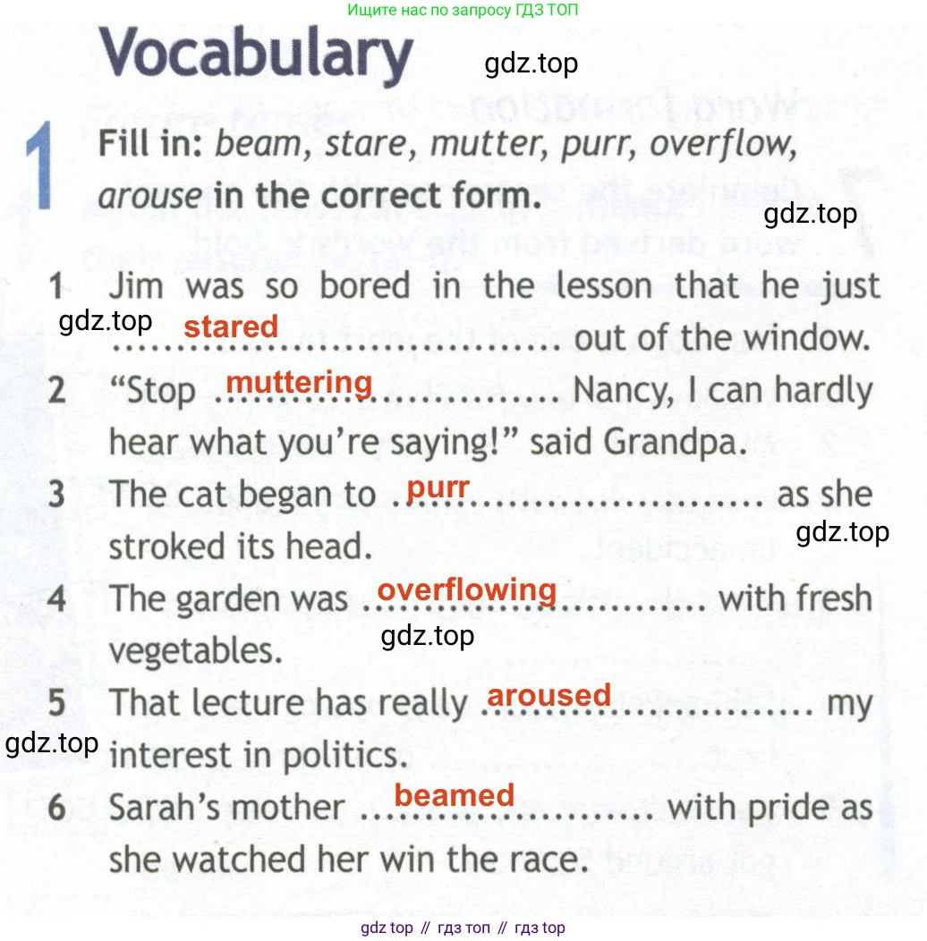 ГДЗ Английский язык (english), 10 класс Рабочая тетрадь (workbook), авторы: Афанасьева Ольга Васильевна (Afanasyeva Olga), Дули Дженни (Dooley Jenny), Михеева Ирина Владимировна (Mikheeva Irina), Оби Боб (Obee Bob), Эванс Вирджиния (Evans Virginia), издательство Просвещение, Москва, 2019, красного цвета, страница 24, номер 1, Решение 2