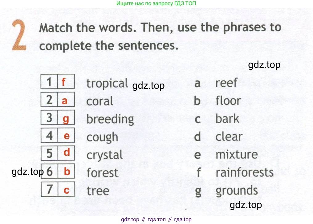 ГДЗ Английский язык (english), 10 класс Рабочая тетрадь (workbook), авторы: Афанасьева Ольга Васильевна (Afanasyeva Olga), Дули Дженни (Dooley Jenny), Михеева Ирина Владимировна (Mikheeva Irina), Оби Боб (Obee Bob), Эванс Вирджиния (Evans Virginia), издательство Просвещение, Москва, 2019, красного цвета, страница 34, номер 2, Решение 2