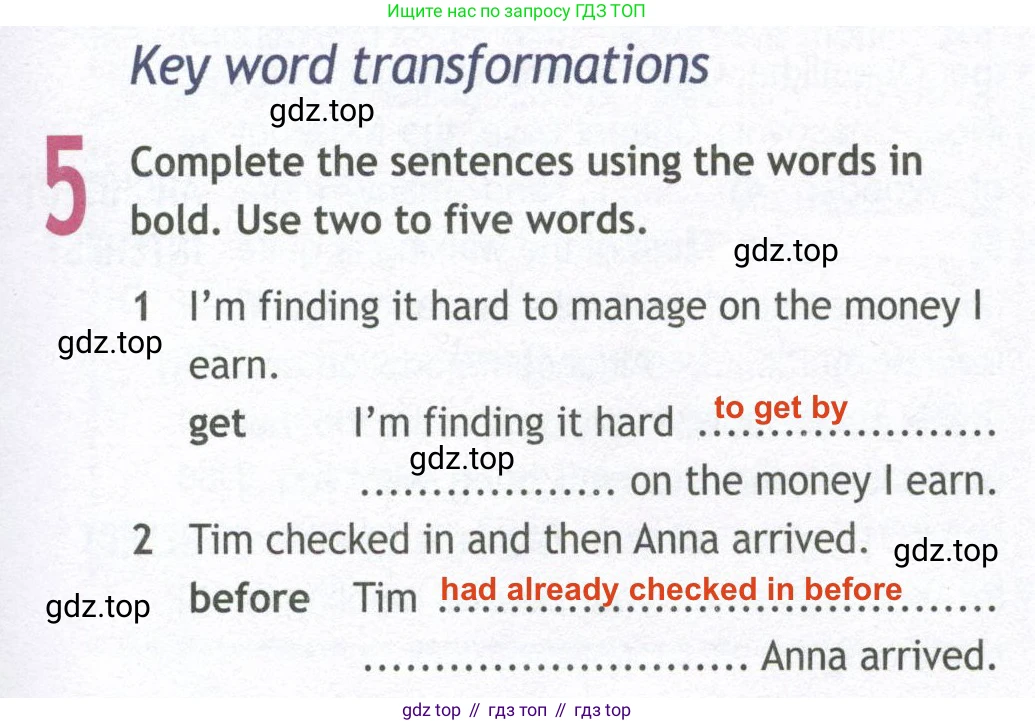 ГДЗ Английский язык (english), 10 класс Рабочая тетрадь (workbook), авторы: Афанасьева Ольга Васильевна (Afanasyeva Olga), Дули Дженни (Dooley Jenny), Михеева Ирина Владимировна (Mikheeva Irina), Оби Боб (Obee Bob), Эванс Вирджиния (Evans Virginia), издательство Просвещение, Москва, 2019, красного цвета, страница 39, номер 5, Решение 2