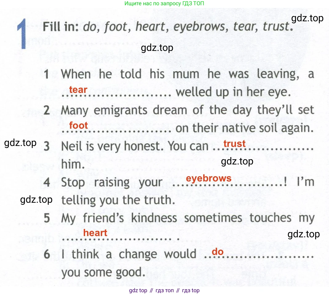 ГДЗ Английский язык (english), 10 класс Рабочая тетрадь (workbook), авторы: Афанасьева Ольга Васильевна (Afanasyeva Olga), Дули Дженни (Dooley Jenny), Михеева Ирина Владимировна (Mikheeva Irina), Оби Боб (Obee Bob), Эванс Вирджиния (Evans Virginia), издательство Просвещение, Москва, 2019, красного цвета, страница 40, номер 1, Решение 2