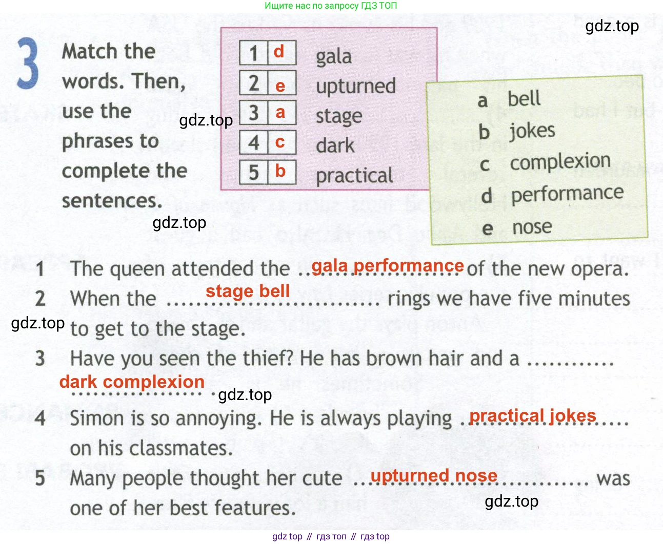 ГДЗ Английский язык (english), 10 класс Рабочая тетрадь (workbook), авторы: Афанасьева Ольга Васильевна (Afanasyeva Olga), Дули Дженни (Dooley Jenny), Михеева Ирина Владимировна (Mikheeva Irina), Оби Боб (Obee Bob), Эванс Вирджиния (Evans Virginia), издательство Просвещение, Москва, 2019, красного цвета, страница 56, номер 3, Решение 2