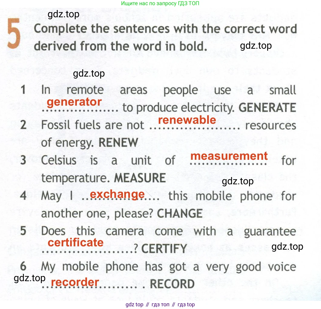 ГДЗ Английский язык (english), 10 класс Рабочая тетрадь (workbook), авторы: Афанасьева Ольга Васильевна (Afanasyeva Olga), Дули Дженни (Dooley Jenny), Михеева Ирина Владимировна (Mikheeva Irina), Оби Боб (Obee Bob), Эванс Вирджиния (Evans Virginia), издательство Просвещение, Москва, 2019, красного цвета, страница 66, номер 5, Решение 2