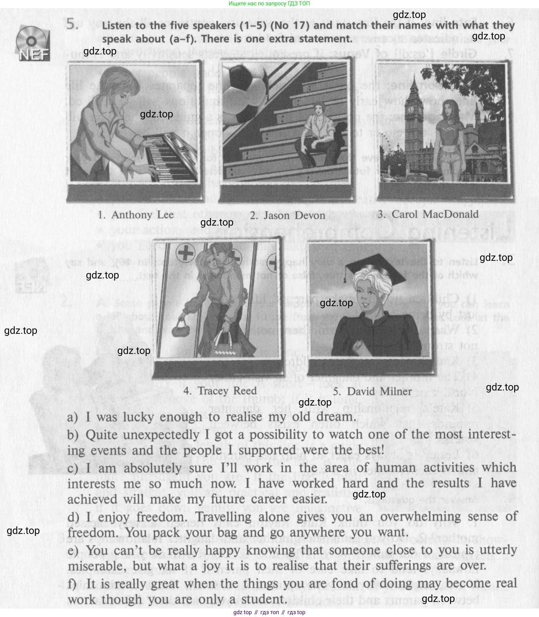 Английский язык (english), 10 класс Учебник (Student's book), авторы: Афанасьева Ольга Васильевна (Afanasyeva Olga), Михеева Ирина Владимировна (Mikheeva Irina), издательство Просвещение, Москва, 2014, белого цвета, страница 150, номер 5, Условие