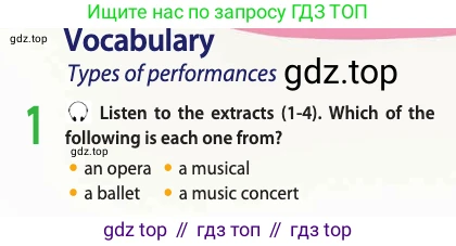 Английский язык (english), 10 класс Учебник (Student's book), авторы: Афанасьева Ольга Васильевна (Afanasyeva Olga), Дули Дженни (Dooley Jenny), Михеева Ирина Владимировна (Mikheeva Irina), Оби Боб (Obee Bob), Эванс Вирджиния (Evans Virginia), издательство Просвещение, Москва, 2019, красного цвета, страница 124, номер 1, Условие