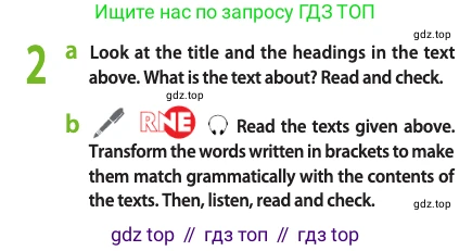 Английский язык (english), 10 класс Учебник (Student's book), авторы: Афанасьева Ольга Васильевна (Afanasyeva Olga), Дули Дженни (Dooley Jenny), Михеева Ирина Владимировна (Mikheeva Irina), Оби Боб (Obee Bob), Эванс Вирджиния (Evans Virginia), издательство Просвещение, Москва, 2019, красного цвета, страница 135, номер 2, Условие