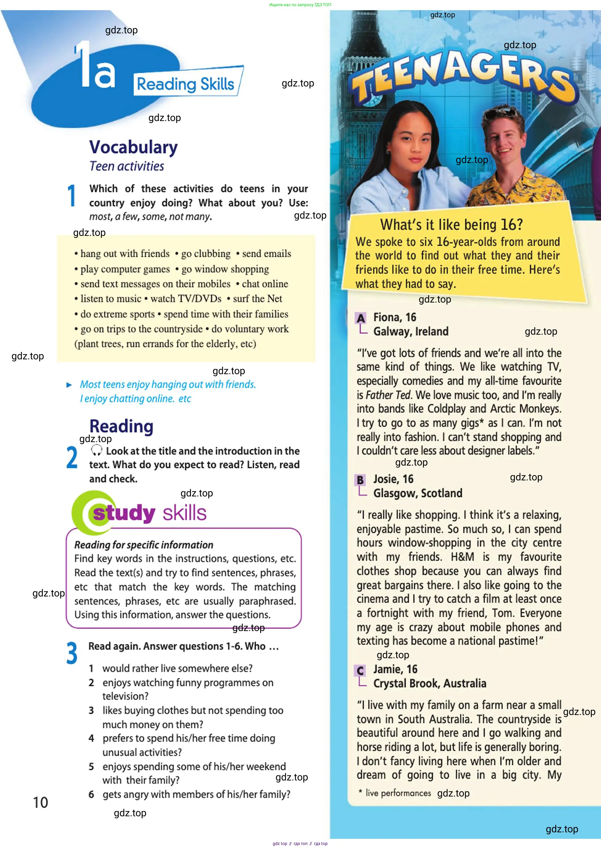 Английский язык (english), 10 класс Учебник (Student's book), авторы: Афанасьева Ольга Васильевна (Afanasyeva Olga), Дули Дженни (Dooley Jenny), Михеева Ирина Владимировна (Mikheeva Irina), Оби Боб (Obee Bob), Эванс Вирджиния (Evans Virginia), издательство Просвещение, Москва, 2019, красного цвета, страница 10