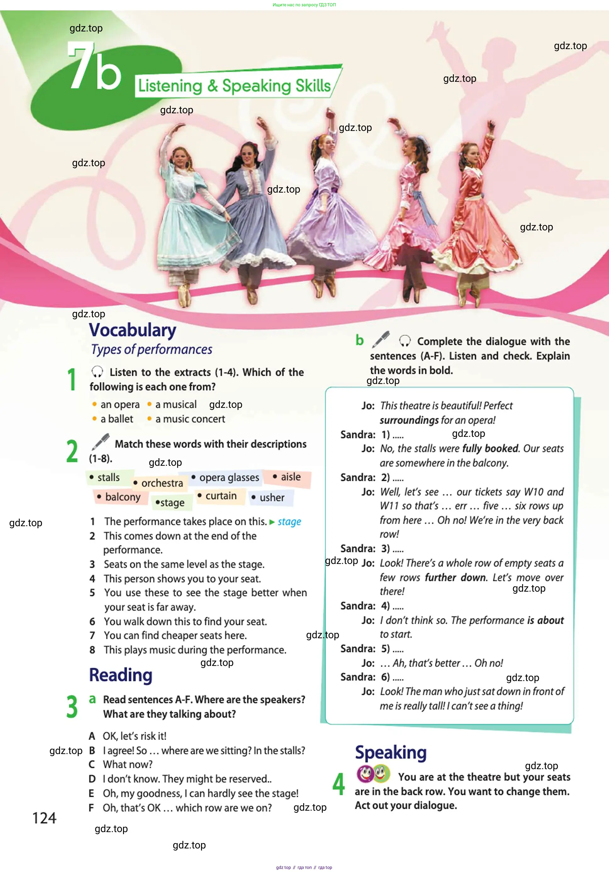 Английский язык (english), 10 класс Учебник (Student's book), авторы: Афанасьева Ольга Васильевна (Afanasyeva Olga), Дули Дженни (Dooley Jenny), Михеева Ирина Владимировна (Mikheeva Irina), Оби Боб (Obee Bob), Эванс Вирджиния (Evans Virginia), издательство Просвещение, Москва, 2019, красного цвета, страница 124