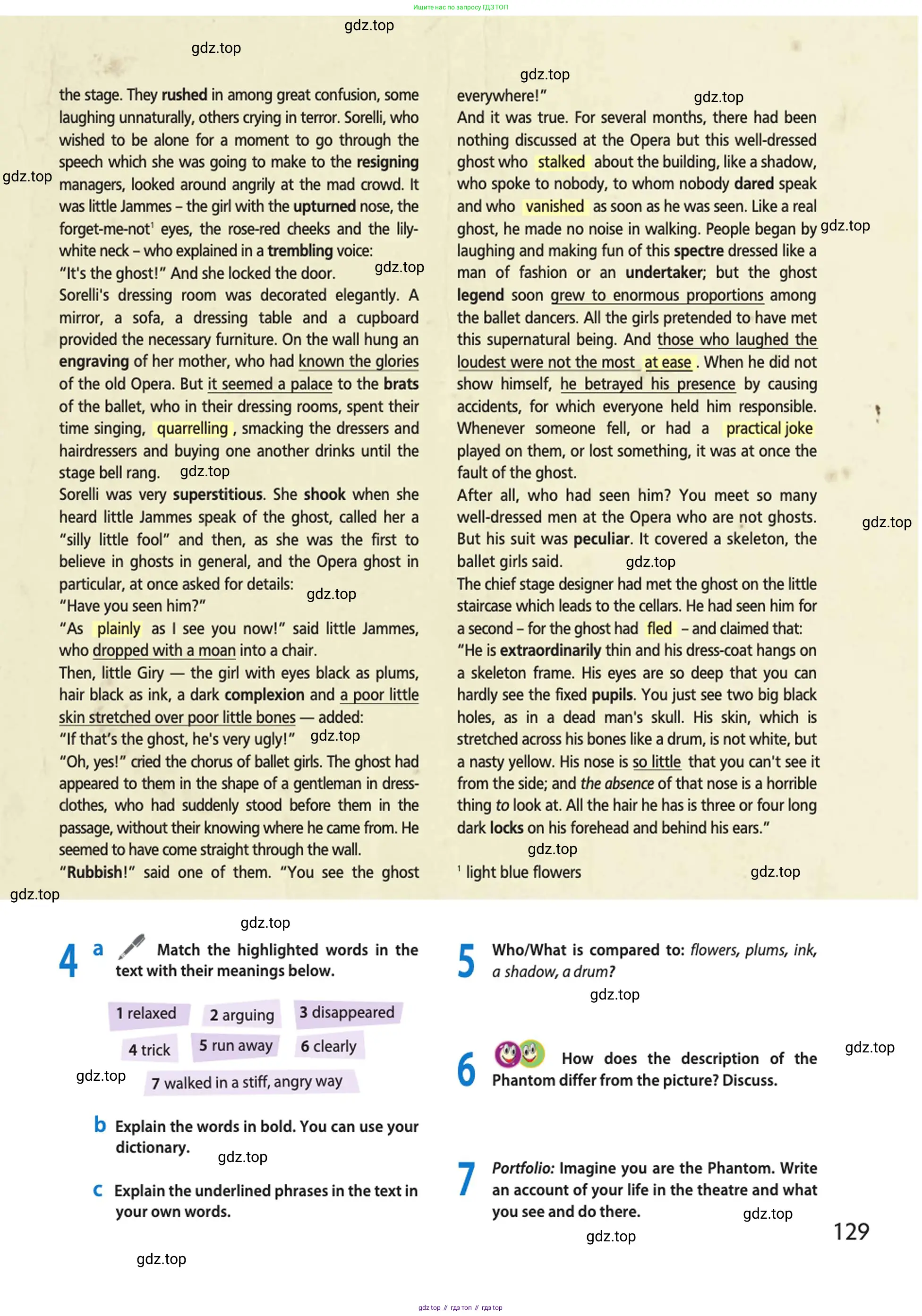 Английский язык (english), 10 класс Учебник (Student's book), авторы: Афанасьева Ольга Васильевна (Afanasyeva Olga), Дули Дженни (Dooley Jenny), Михеева Ирина Владимировна (Mikheeva Irina), Оби Боб (Obee Bob), Эванс Вирджиния (Evans Virginia), издательство Просвещение, Москва, 2019, красного цвета, страница 129