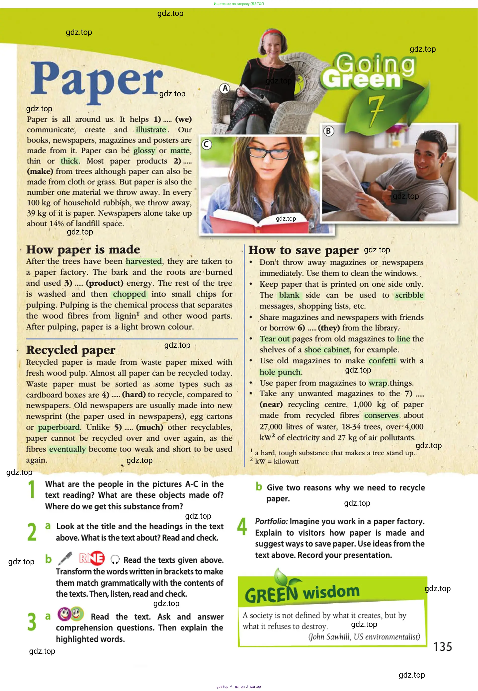 Английский язык (english), 10 класс Учебник (Student's book), авторы: Афанасьева Ольга Васильевна (Afanasyeva Olga), Дули Дженни (Dooley Jenny), Михеева Ирина Владимировна (Mikheeva Irina), Оби Боб (Obee Bob), Эванс Вирджиния (Evans Virginia), издательство Просвещение, Москва, 2019, красного цвета, страница 135
