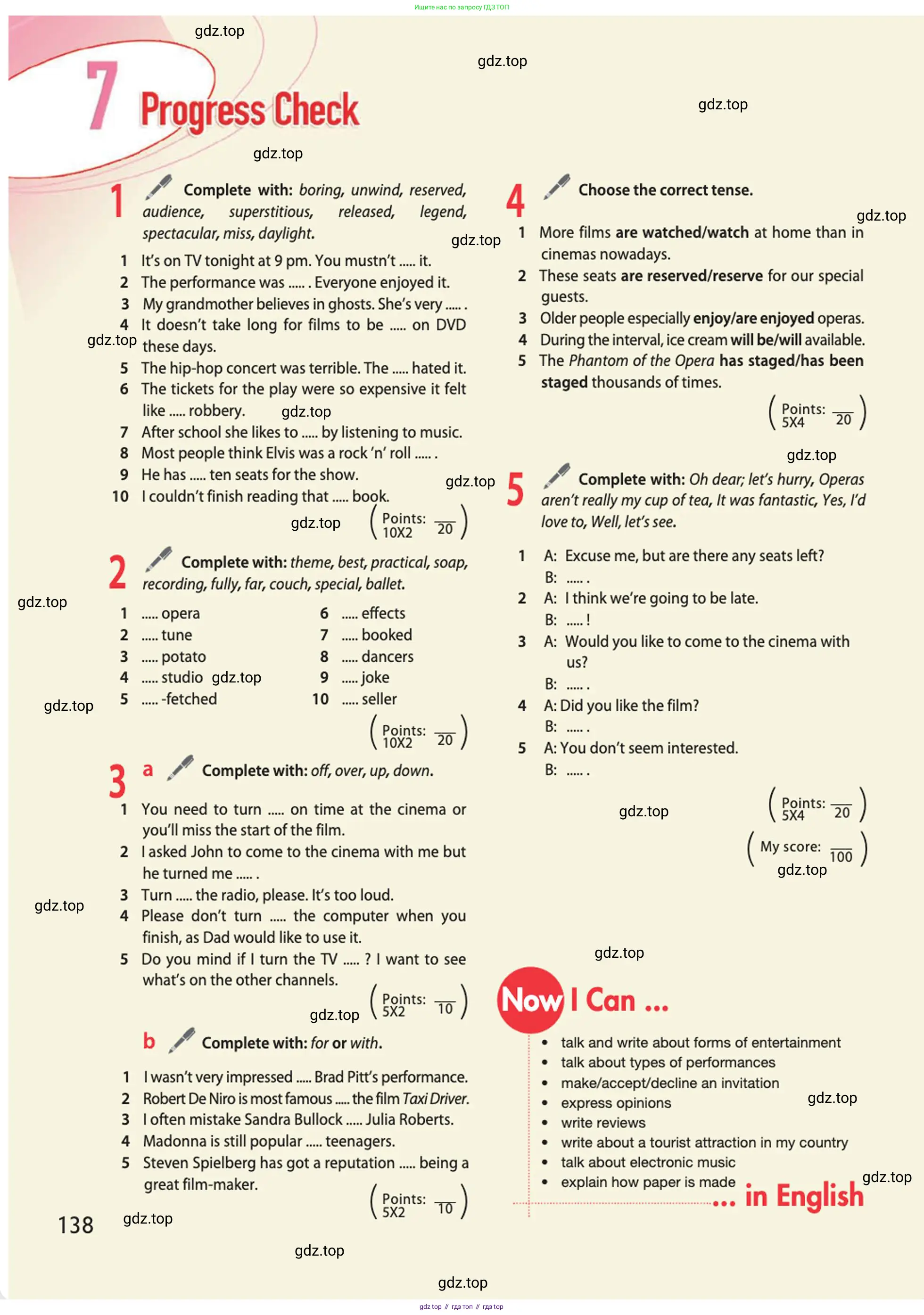 Английский язык (english), 10 класс Учебник (Student's book), авторы: Афанасьева Ольга Васильевна (Afanasyeva Olga), Дули Дженни (Dooley Jenny), Михеева Ирина Владимировна (Mikheeva Irina), Оби Боб (Obee Bob), Эванс Вирджиния (Evans Virginia), издательство Просвещение, Москва, 2019, красного цвета, страница 138