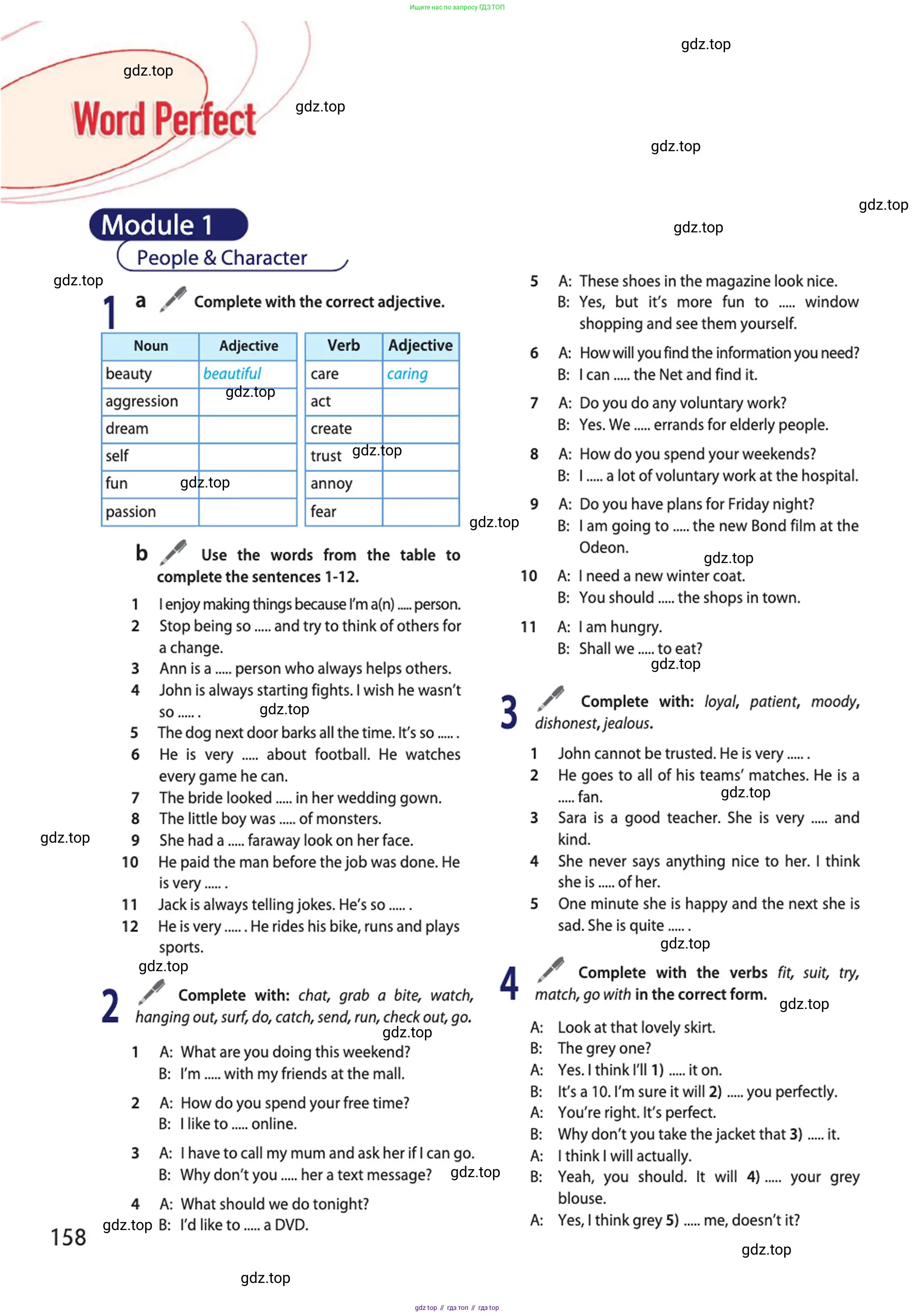 Английский язык (english), 10 класс Учебник (Student's book), авторы: Афанасьева Ольга Васильевна (Afanasyeva Olga), Дули Дженни (Dooley Jenny), Михеева Ирина Владимировна (Mikheeva Irina), Оби Боб (Obee Bob), Эванс Вирджиния (Evans Virginia), издательство Просвещение, Москва, 2019, красного цвета, страница 158