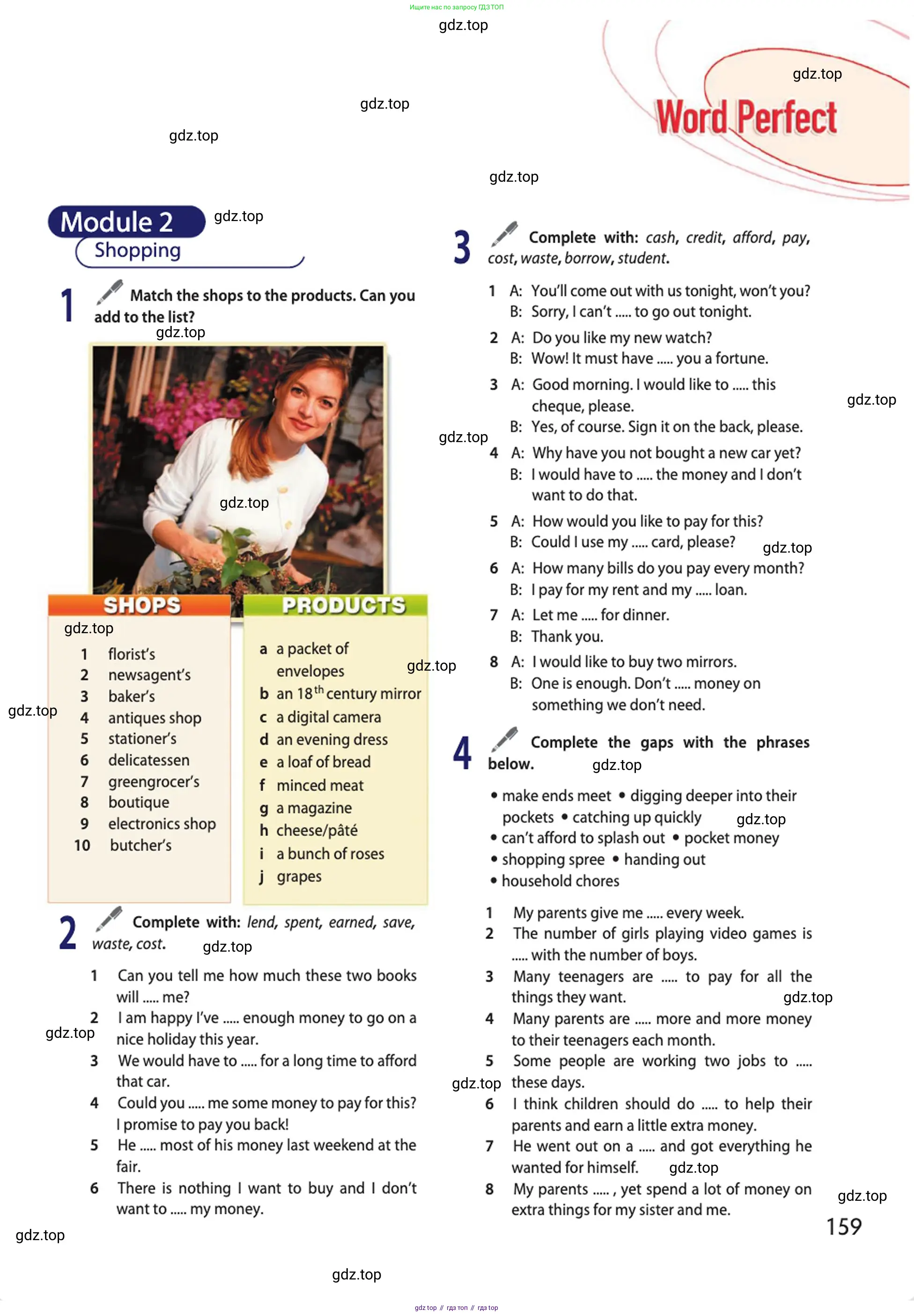 Английский язык (english), 10 класс Учебник (Student's book), авторы: Афанасьева Ольга Васильевна (Afanasyeva Olga), Дули Дженни (Dooley Jenny), Михеева Ирина Владимировна (Mikheeva Irina), Оби Боб (Obee Bob), Эванс Вирджиния (Evans Virginia), издательство Просвещение, Москва, 2019, красного цвета, страница 159
