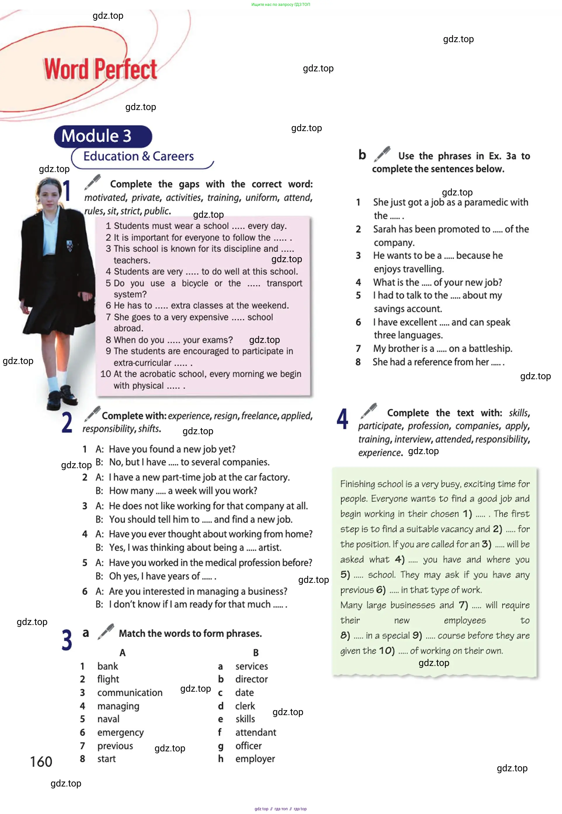 Английский язык (english), 10 класс Учебник (Student's book), авторы: Афанасьева Ольга Васильевна (Afanasyeva Olga), Дули Дженни (Dooley Jenny), Михеева Ирина Владимировна (Mikheeva Irina), Оби Боб (Obee Bob), Эванс Вирджиния (Evans Virginia), издательство Просвещение, Москва, 2019, красного цвета, страница 160