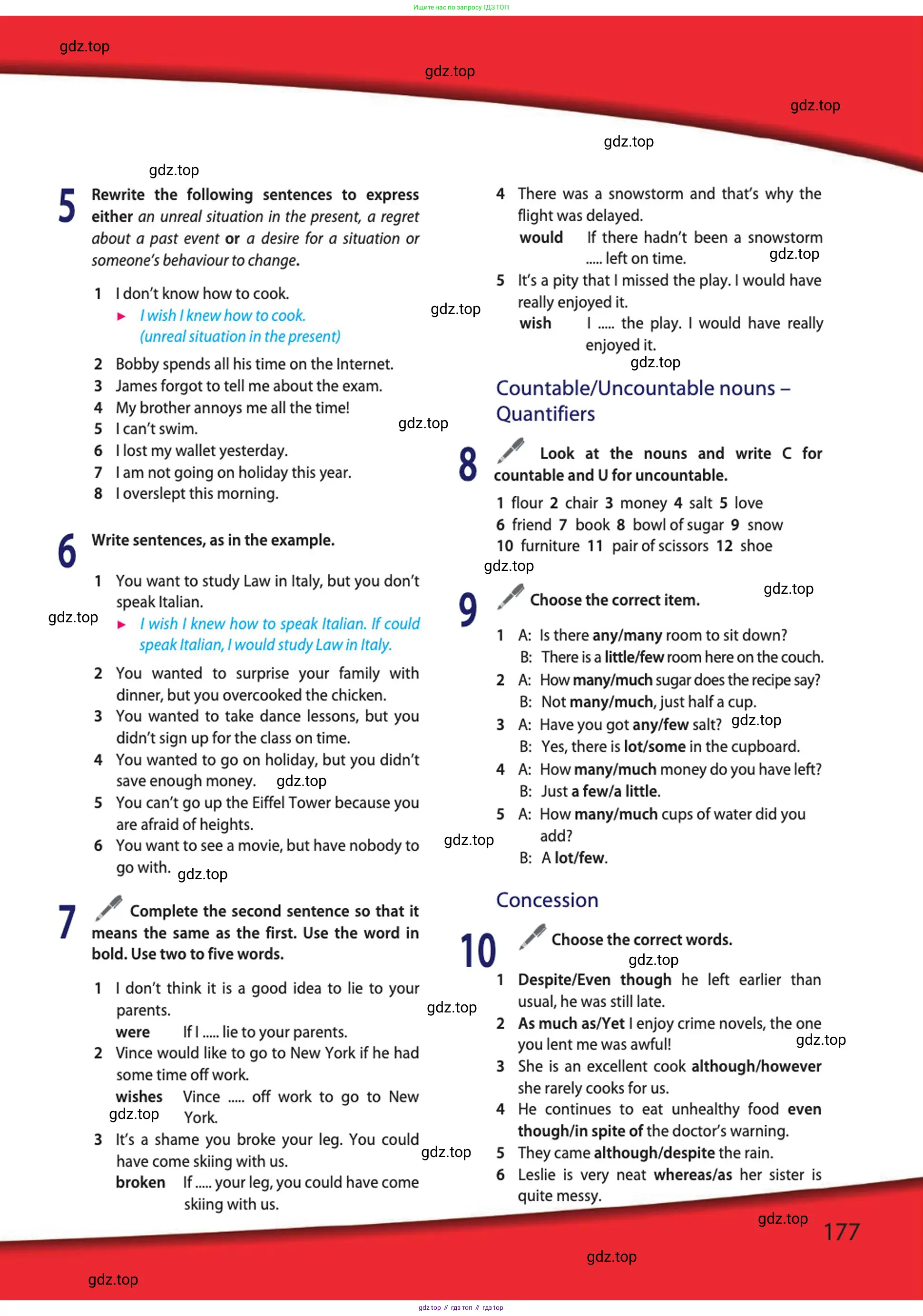 Английский язык (english), 10 класс Учебник (Student's book), авторы: Афанасьева Ольга Васильевна (Afanasyeva Olga), Дули Дженни (Dooley Jenny), Михеева Ирина Владимировна (Mikheeva Irina), Оби Боб (Obee Bob), Эванс Вирджиния (Evans Virginia), издательство Просвещение, Москва, 2019, красного цвета, страница 177