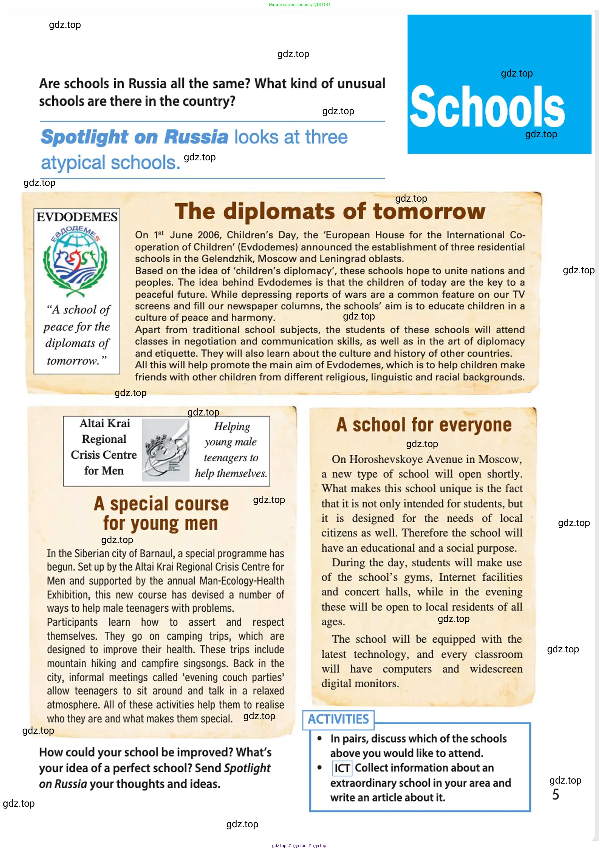 Английский язык (english), 10 класс Учебник (Student's book), авторы: Афанасьева Ольга Васильевна (Afanasyeva Olga), Дули Дженни (Dooley Jenny), Михеева Ирина Владимировна (Mikheeva Irina), Оби Боб (Obee Bob), Эванс Вирджиния (Evans Virginia), издательство Просвещение, Москва, 2019, красного цвета, страница 187
