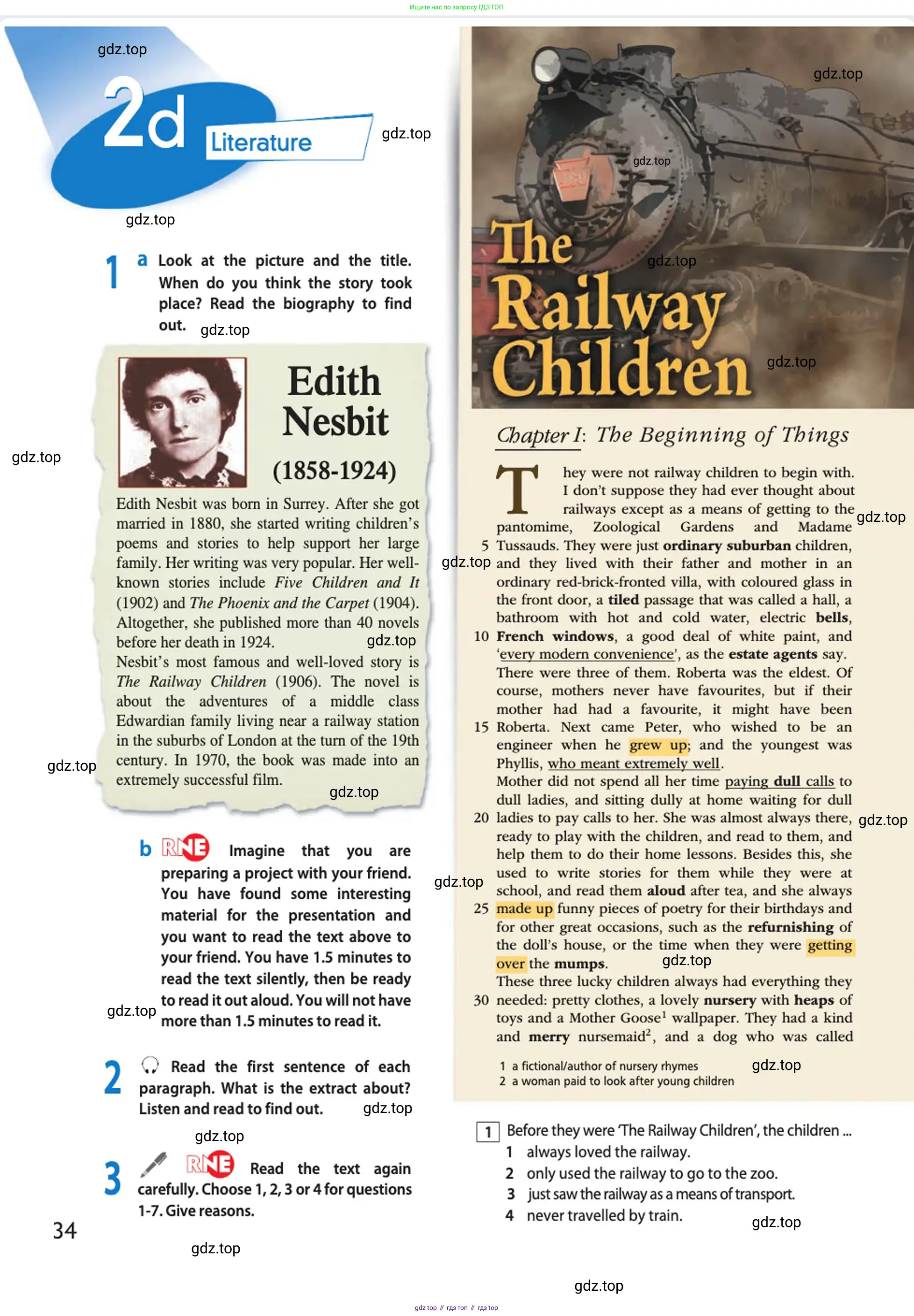 Английский язык (english), 10 класс Учебник (Student's book), авторы: Афанасьева Ольга Васильевна (Afanasyeva Olga), Дули Дженни (Dooley Jenny), Михеева Ирина Владимировна (Mikheeva Irina), Оби Боб (Obee Bob), Эванс Вирджиния (Evans Virginia), издательство Просвещение, Москва, 2019, красного цвета, страница 34