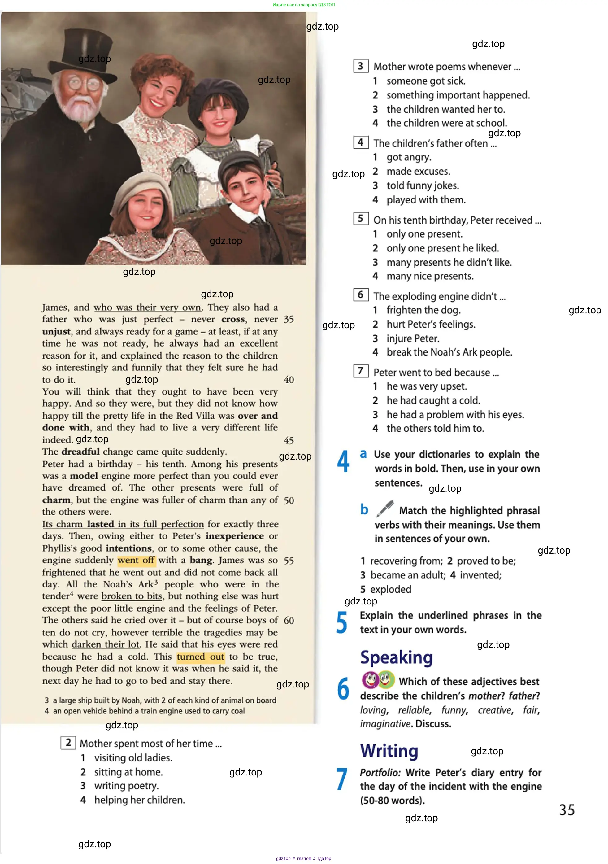 Английский язык (english), 10 класс Учебник (Student's book), авторы: Афанасьева Ольга Васильевна (Afanasyeva Olga), Дули Дженни (Dooley Jenny), Михеева Ирина Владимировна (Mikheeva Irina), Оби Боб (Obee Bob), Эванс Вирджиния (Evans Virginia), издательство Просвещение, Москва, 2019, красного цвета, страница 35